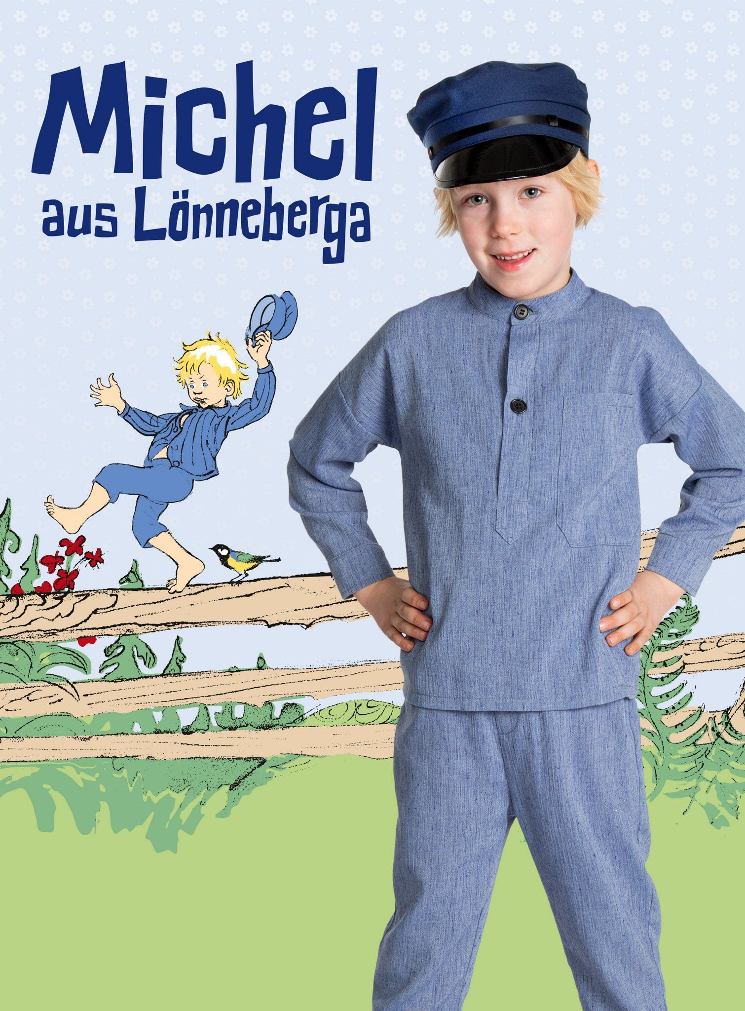 Maskworld Kostüm Michel aus Lönneberga - Faschingskostüm Kinder, Kostüm für freche Jungs aus robusten Naturmaterialien