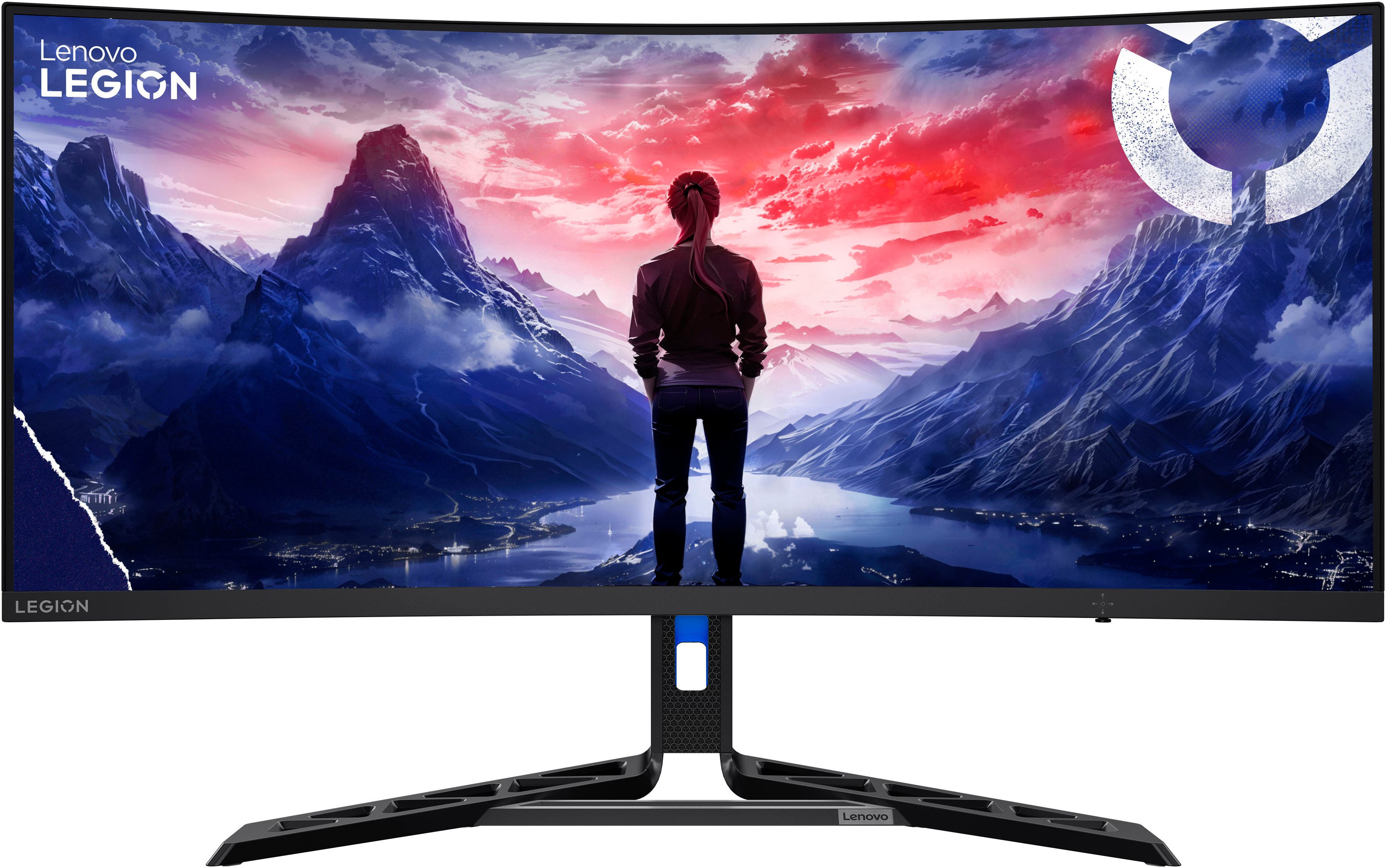 Lenovo Legion R34w-30 Curved-Gaming-Monitor (86 cm/34 ", 3440 x 1440 px, UWQHD, 0,5, 1, 2, 3, 4, 5 ms Reaktionszeit, 180 Hz, VA LED)