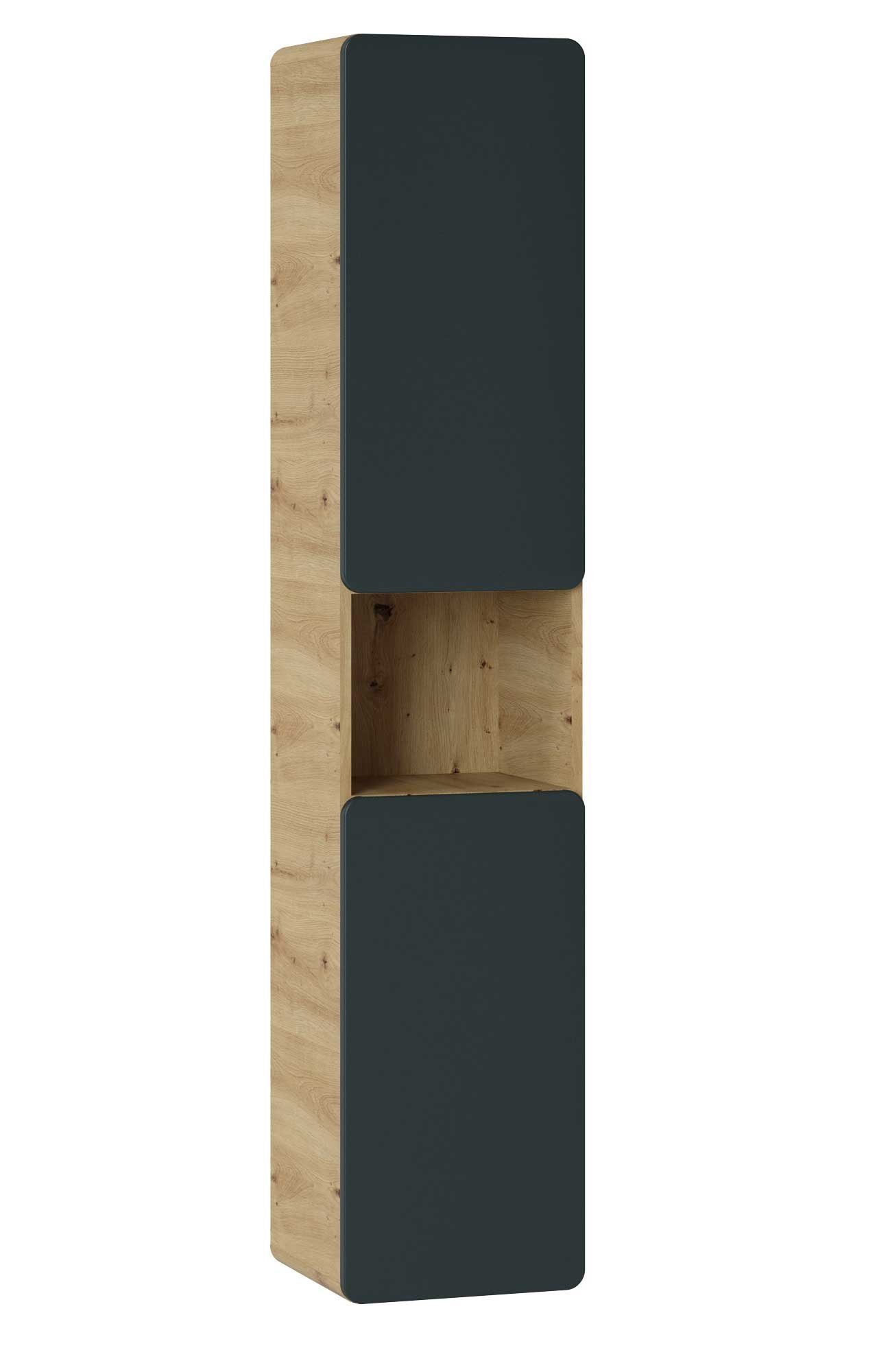 Feldmann-Wohnen Hochschrank Aruba (1-St) 35x32x170cm Farbe wählbar 2-türig