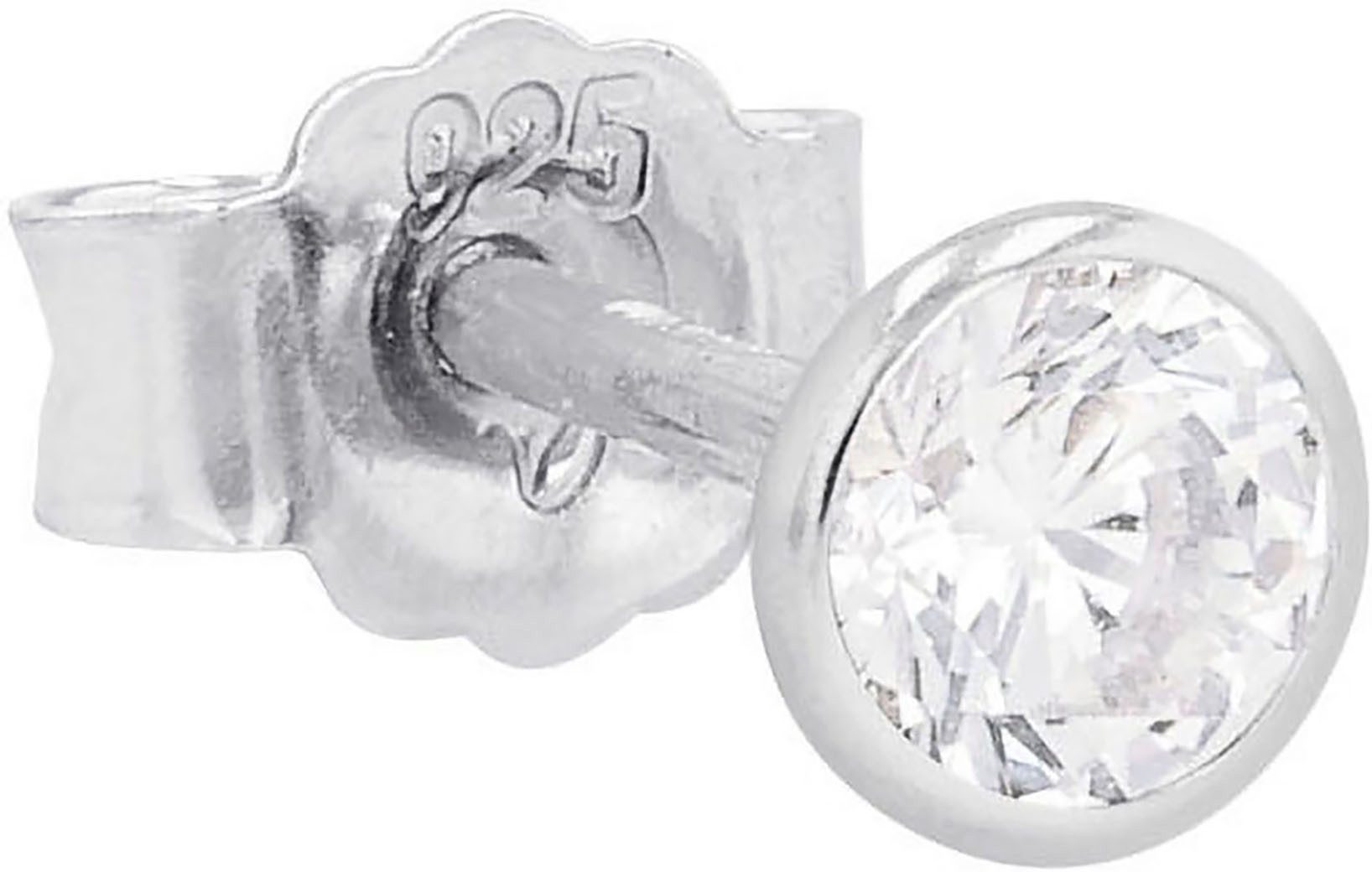 Amor Single-Ohrstecker 9146116, Made in Germany - mit Zirkonia (synth)