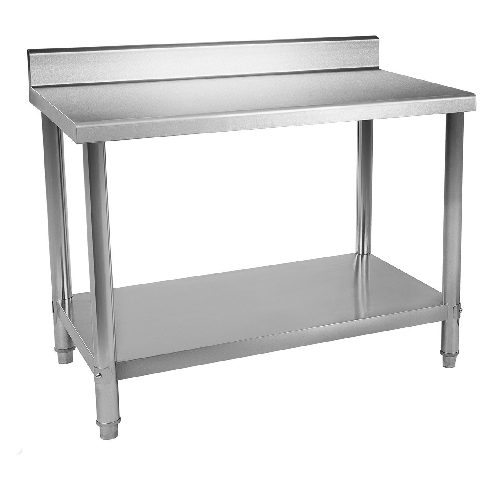 Royal Catering Arbeitstisch 120 x 60 cm Edelstahl Küchentisch Edelstahltisc günstig online kaufen
