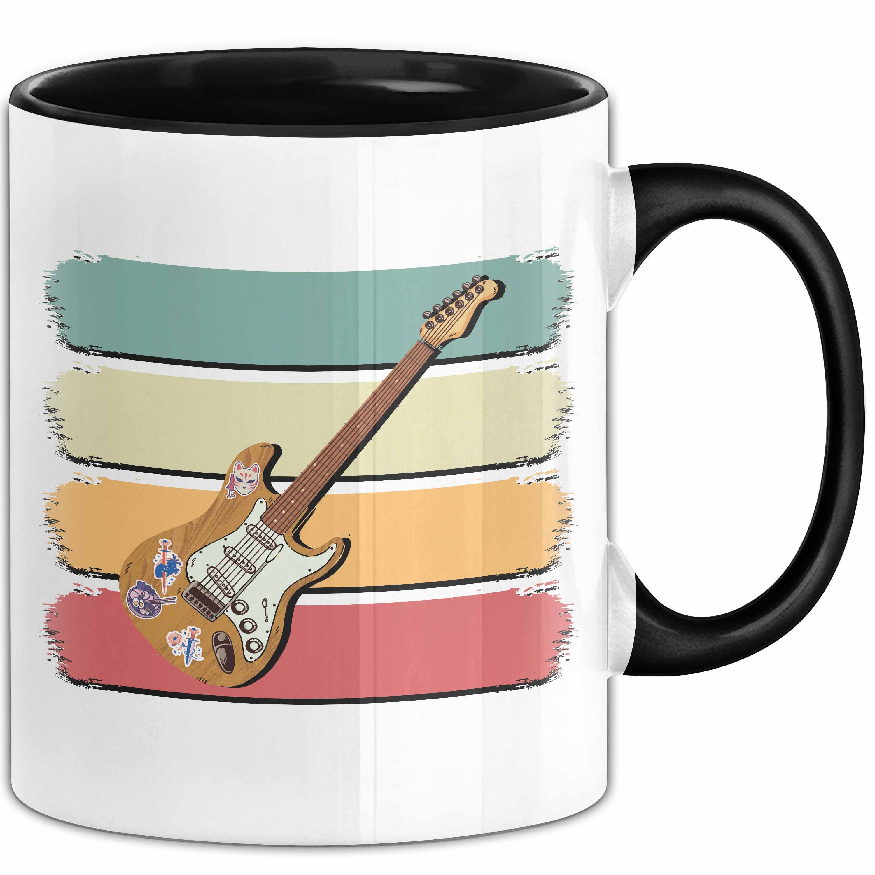 Trendation Tasse Gitarrenspieler Geschenk Tasse Gitarre E-Gitarre Kaffee-Becher