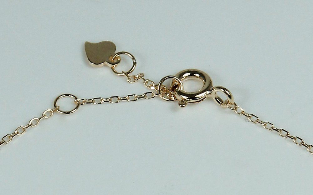 LUISIA® Armband Vergoldetes Damen Armband mit Strass aus Zirkonia - 925 Silber (1-tlg., inkl. Schmuckbox), 925 Sterling Silber
