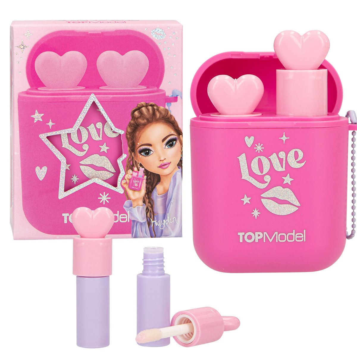 Depesche Freizeittasche DEPESCHE TOPModel Lipgloss Set Beauty And Me im Kopfhörer Case