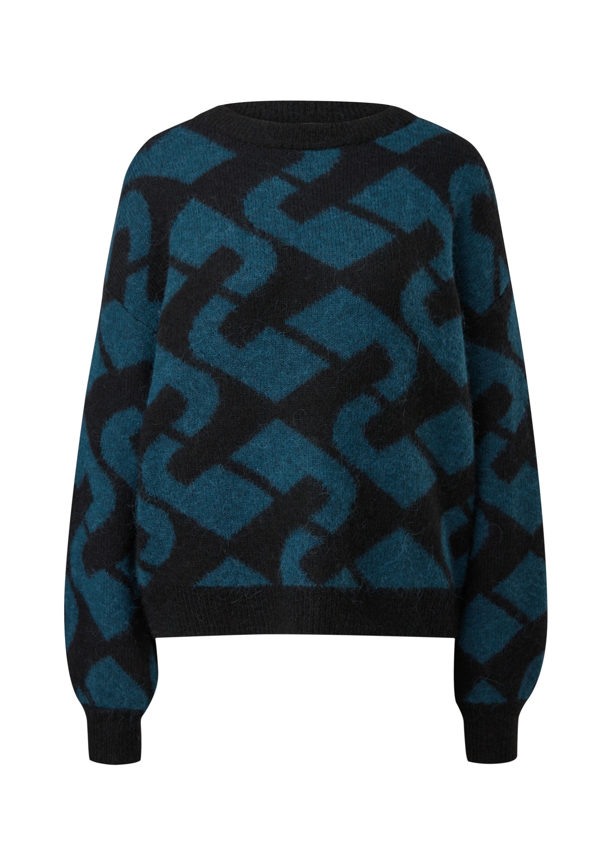 comma Longpullover Strickpullover Strickpullover aus Alpakamix günstig online kaufen