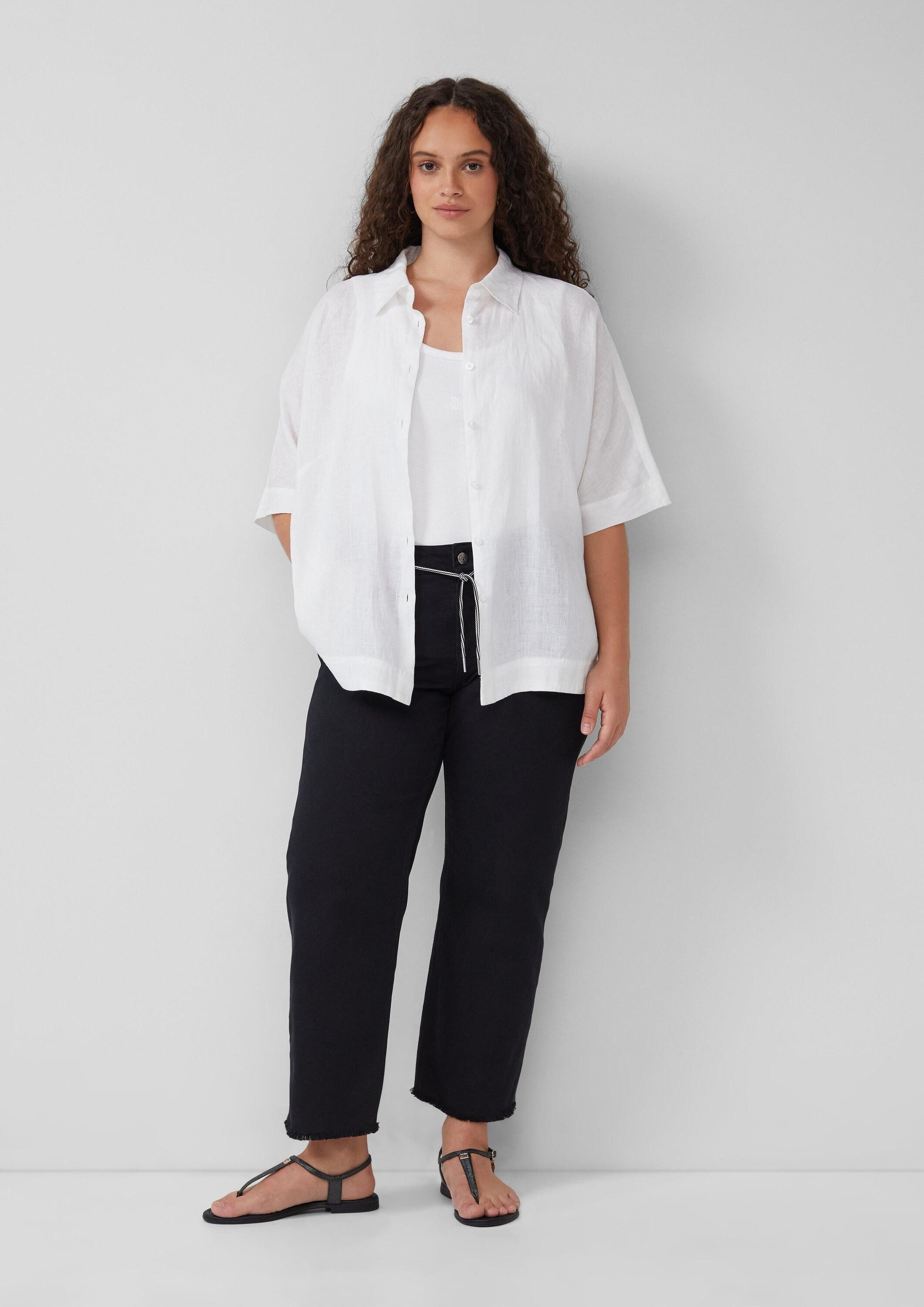 s.Oliver 7/8-Hose Jeans-Hose Cropped-Jeans / Mid Rise / Straight Fit / offener Saum – Bild 5 von 5