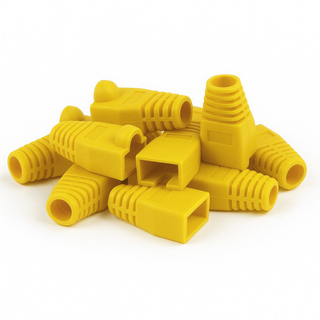 Danicom DANICOM RJ45 Tule Gelb - 10 Stück Netzwerkkabel, RJ45, RJ45