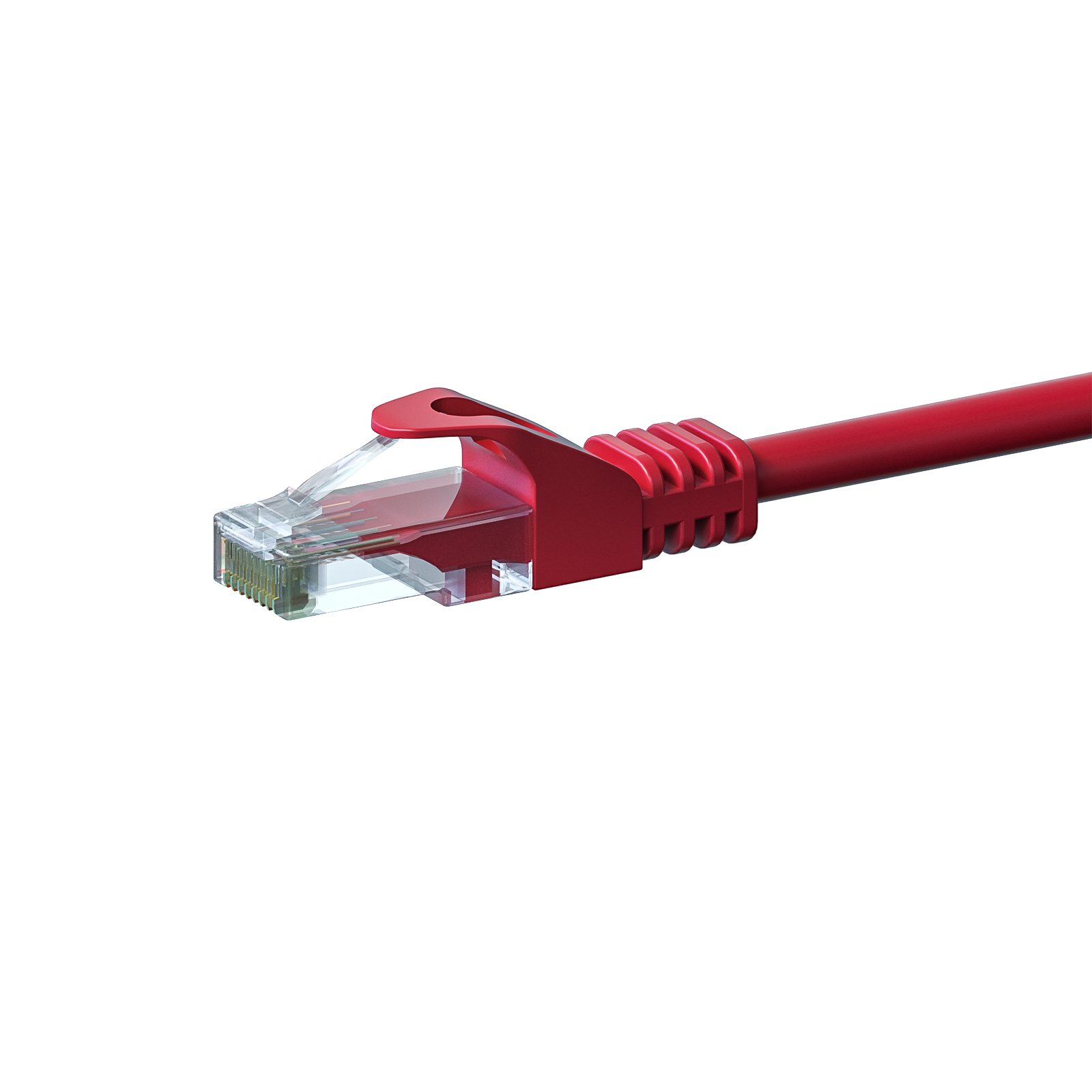 Danicom CAT 6 Netzwerkkabel U/UTP - 0,25 Meter - Rot - CCA Netzwerkkabel, RJ45, RJ45 (25 cm), Cat6, CCA