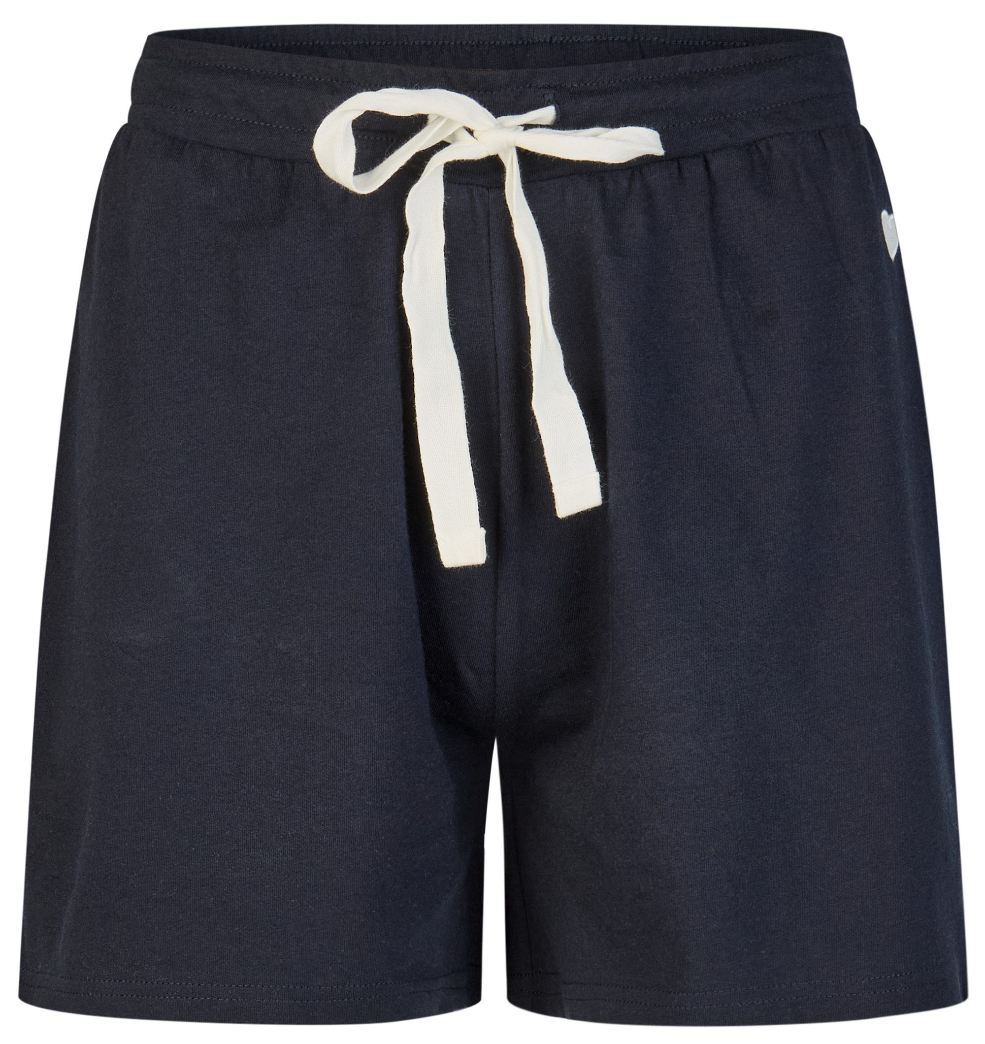 By Louise Pyjamahose Sleep Chic (1-tlg., 1-teilig) Damen Schlafhose Pyjamahose Shorts kurz Baumwolle