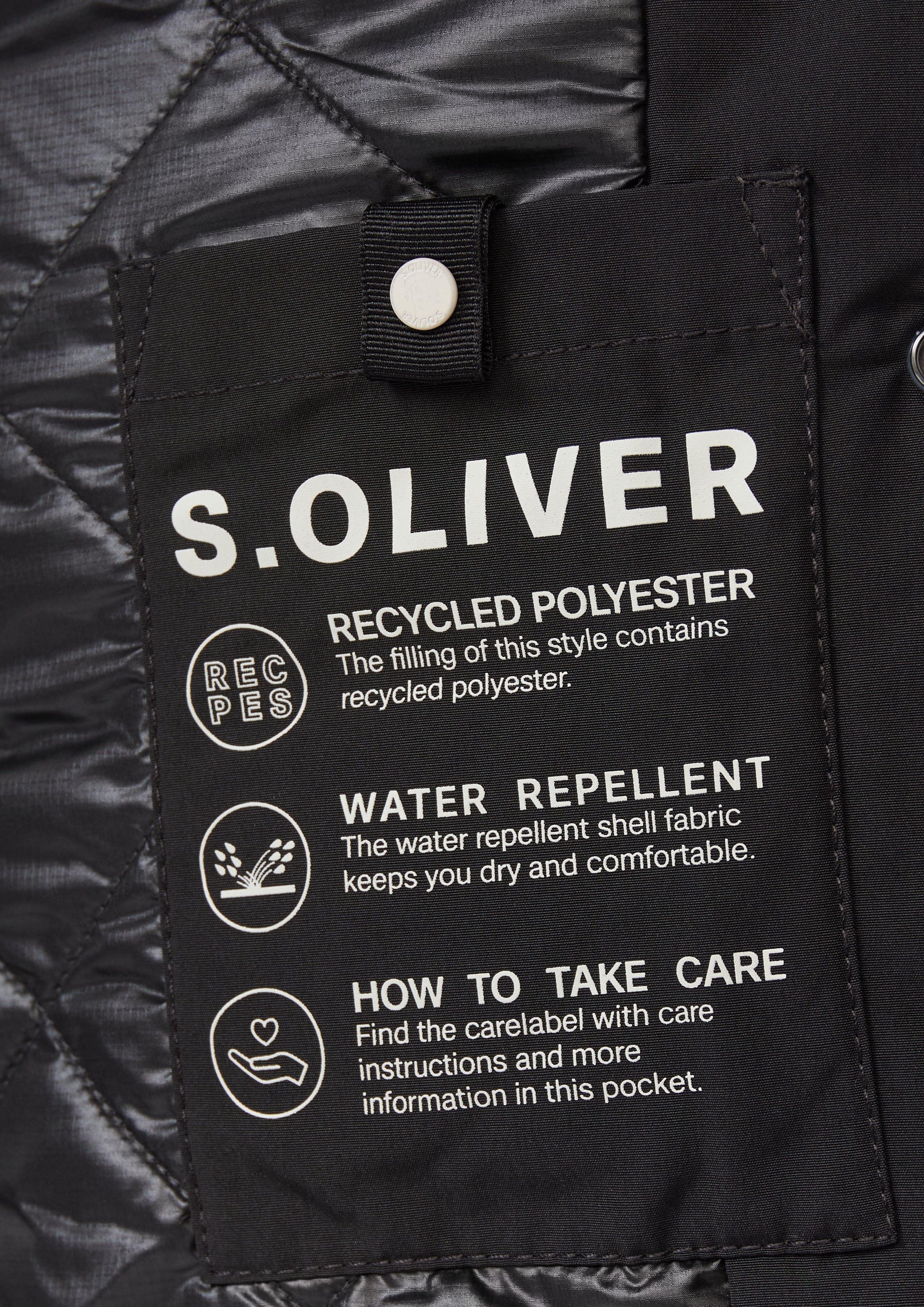 s.Oliver Funktionsjacke Wasserabweisender Parka mit Eingrifftaschen günstig online kaufen