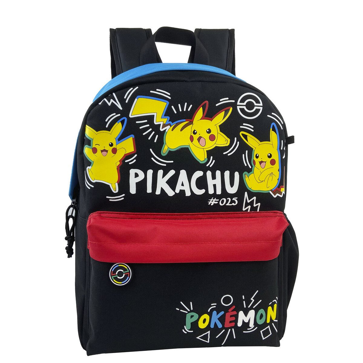 POKÉMON Kinderrucksack Colorful Schulrucksack 43 cm Laptopfach Seitenfach gepolstertem Rücken (Packung)