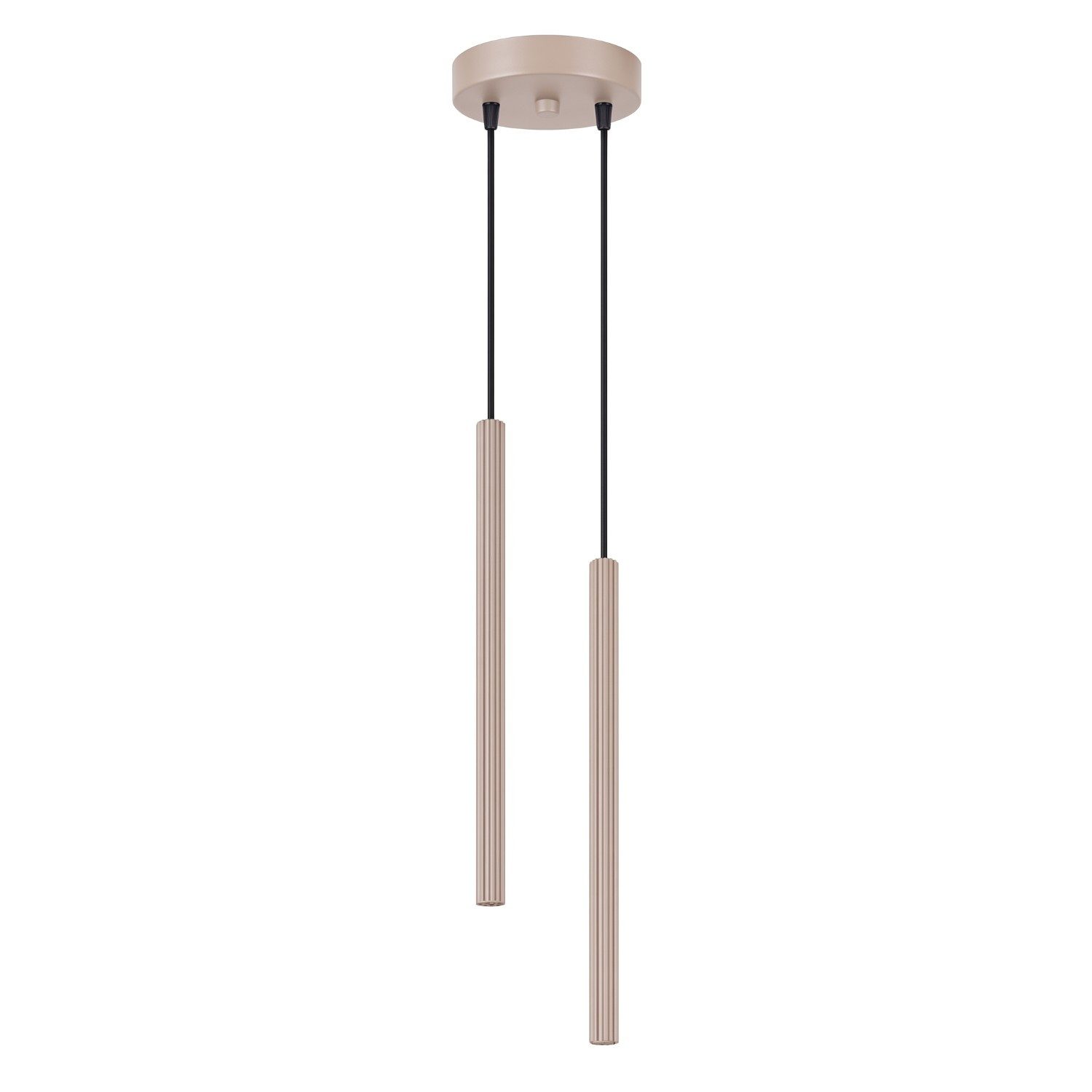 SOLLUX lighting Hängeleuchte Pendelleuchte ARCHE 2P taupe, Nicht enthalten