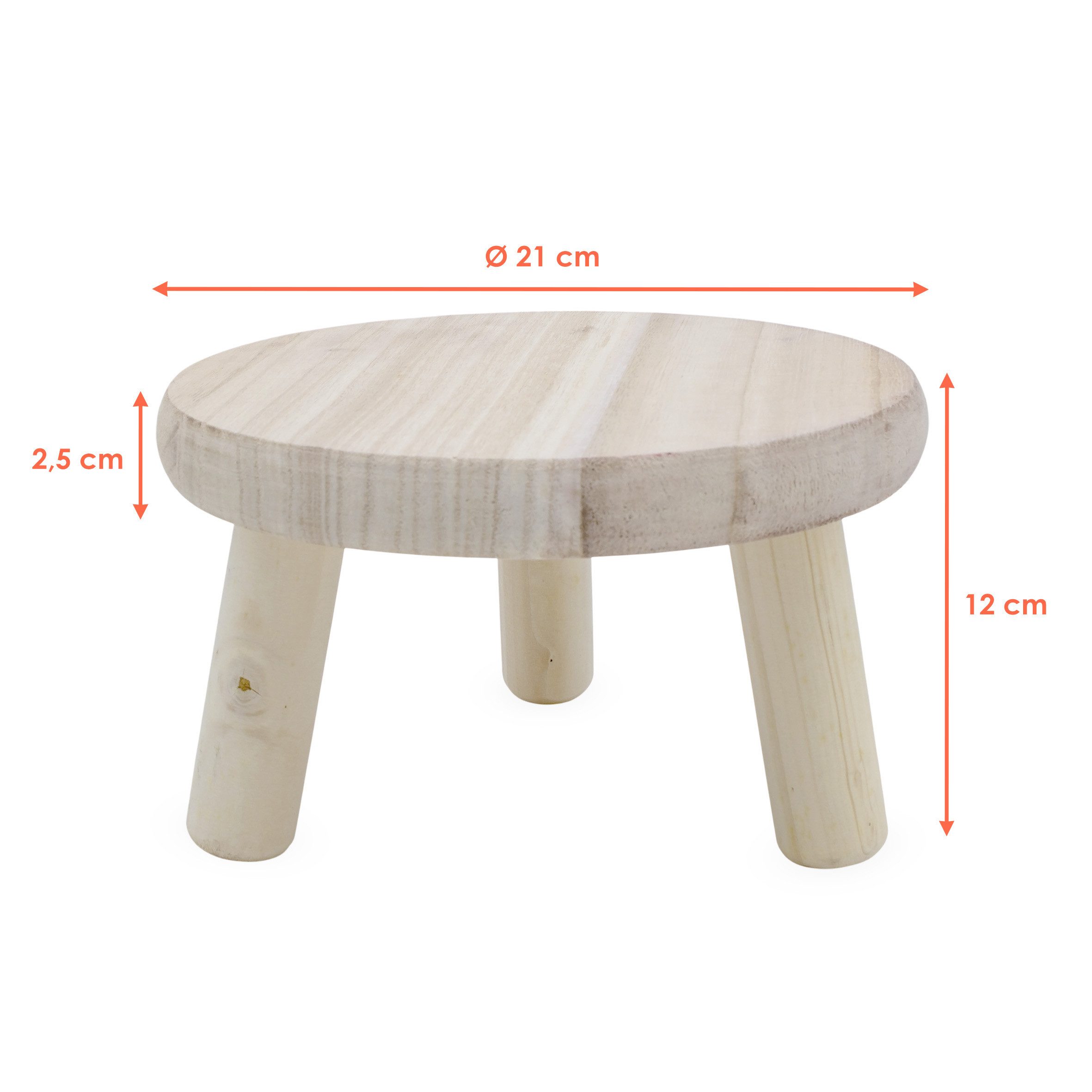 Spetebo Blumenhocker Holz Blumenhocker natur mit günstig online kaufen