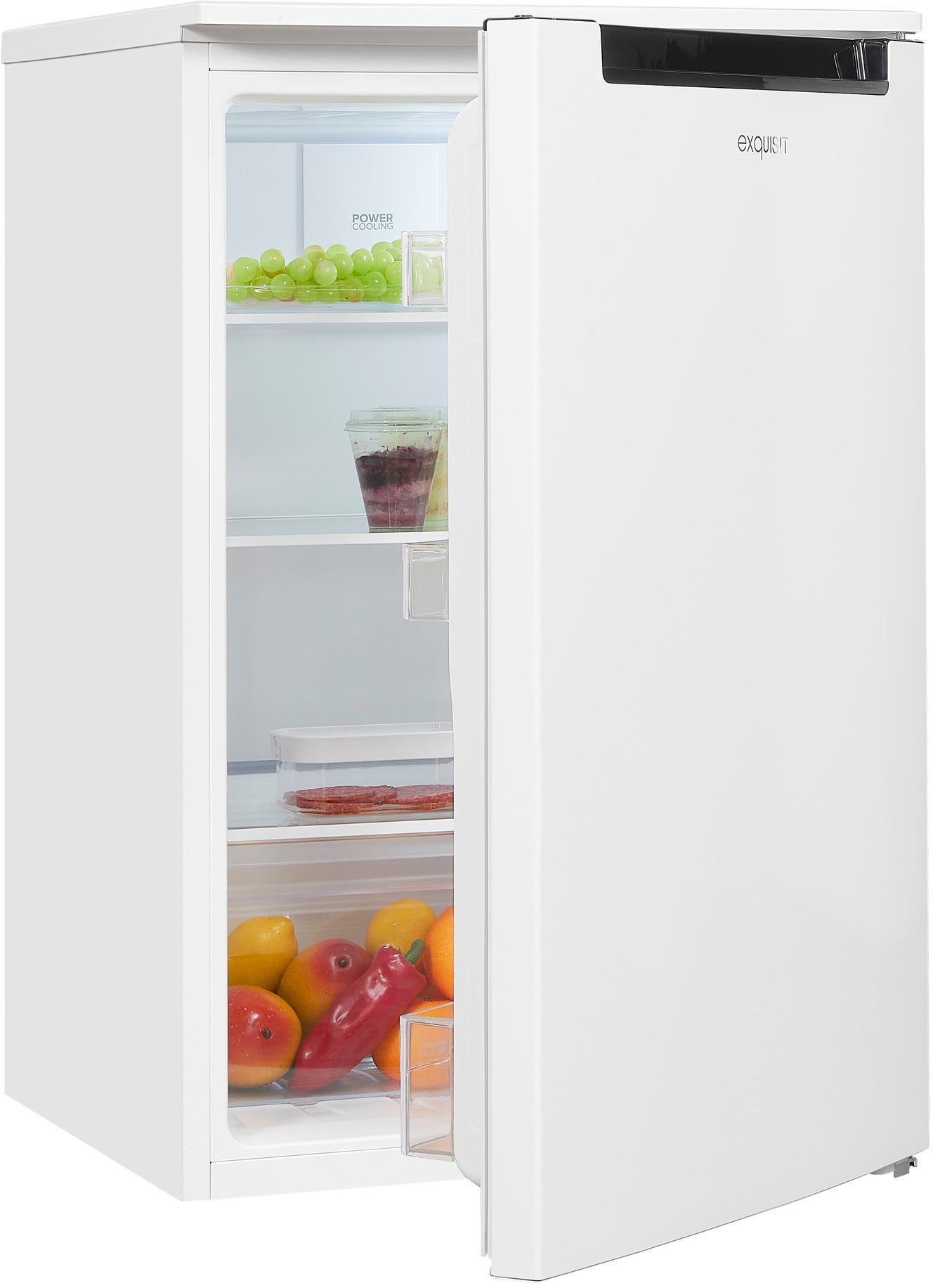 exquisit Kühlschrank KS15-V-040E weiss, 85 55 cm hoch, breit cm