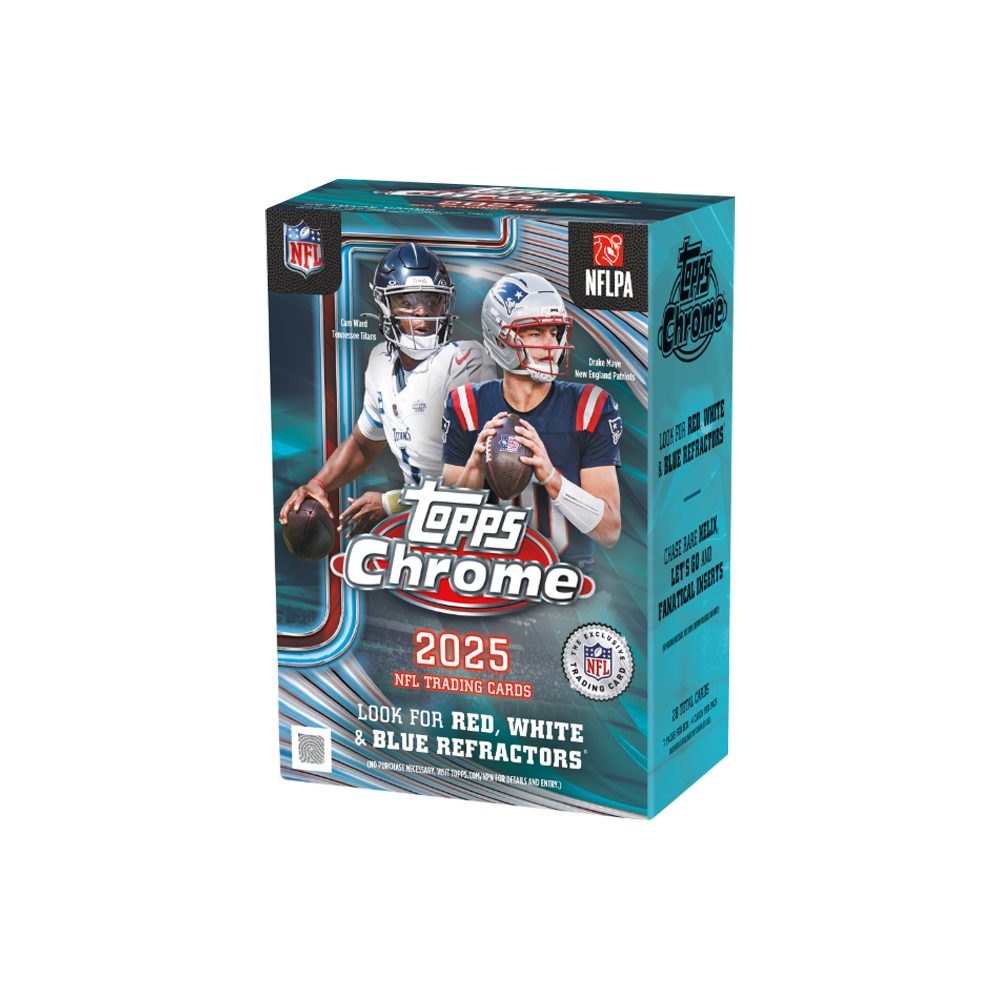 Topps Sammelkarte 2025 Topps Chrome NFL Football Value Box Englisch