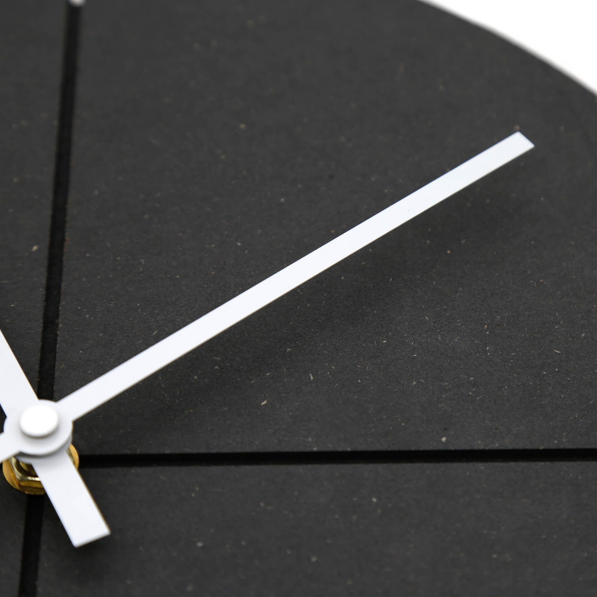 K&L Wall Art Wanduhr Leise Holzuhr Schwarz Weiß Retro Wanduhr aus Holz (30 cm groß, lautlos, ohne Ticken)