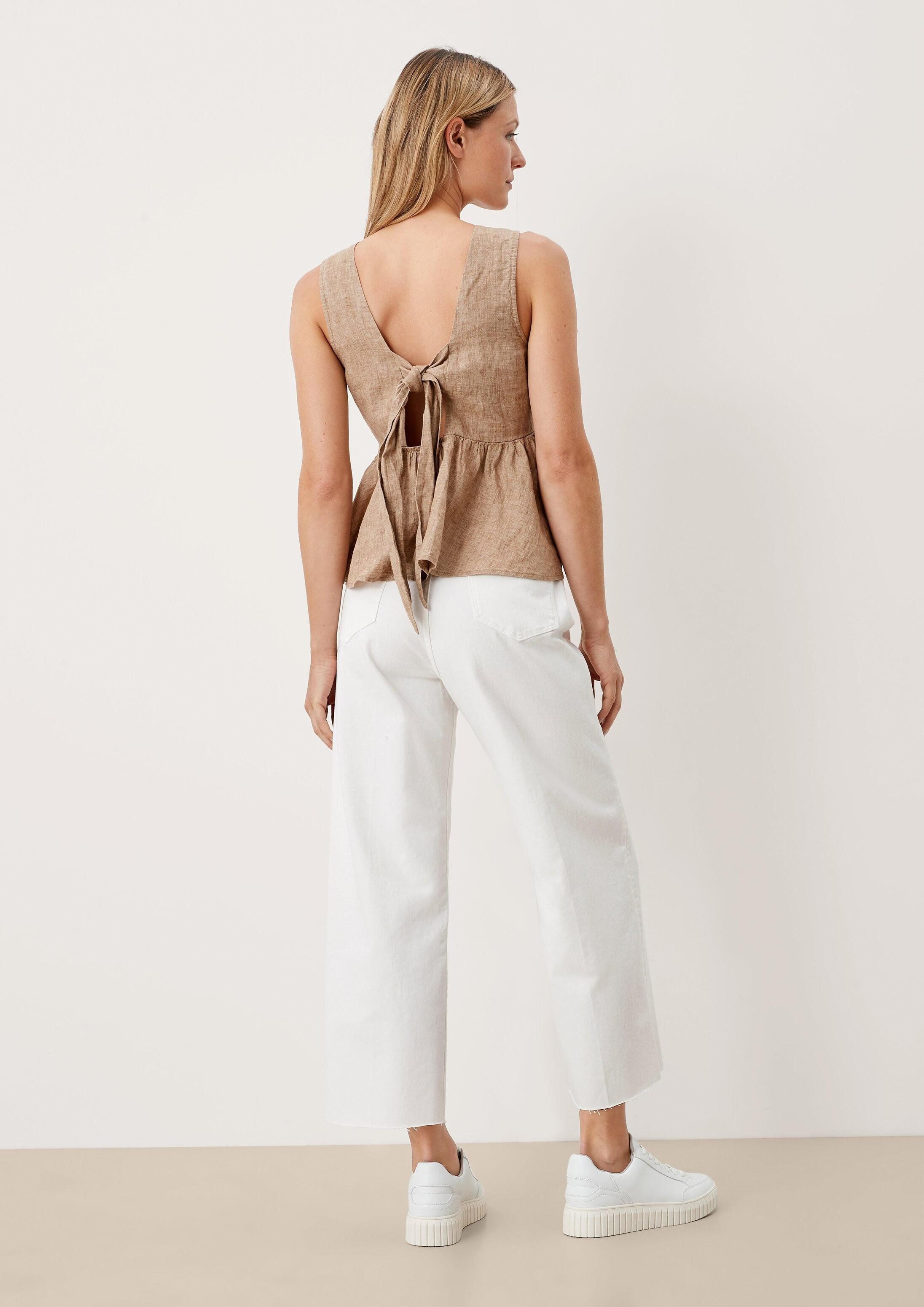 s.Oliver Weite Jeans Jeans-Hose SURI Jeans-Culotte Suri / Regular Fit / High Rise / Wide Leg