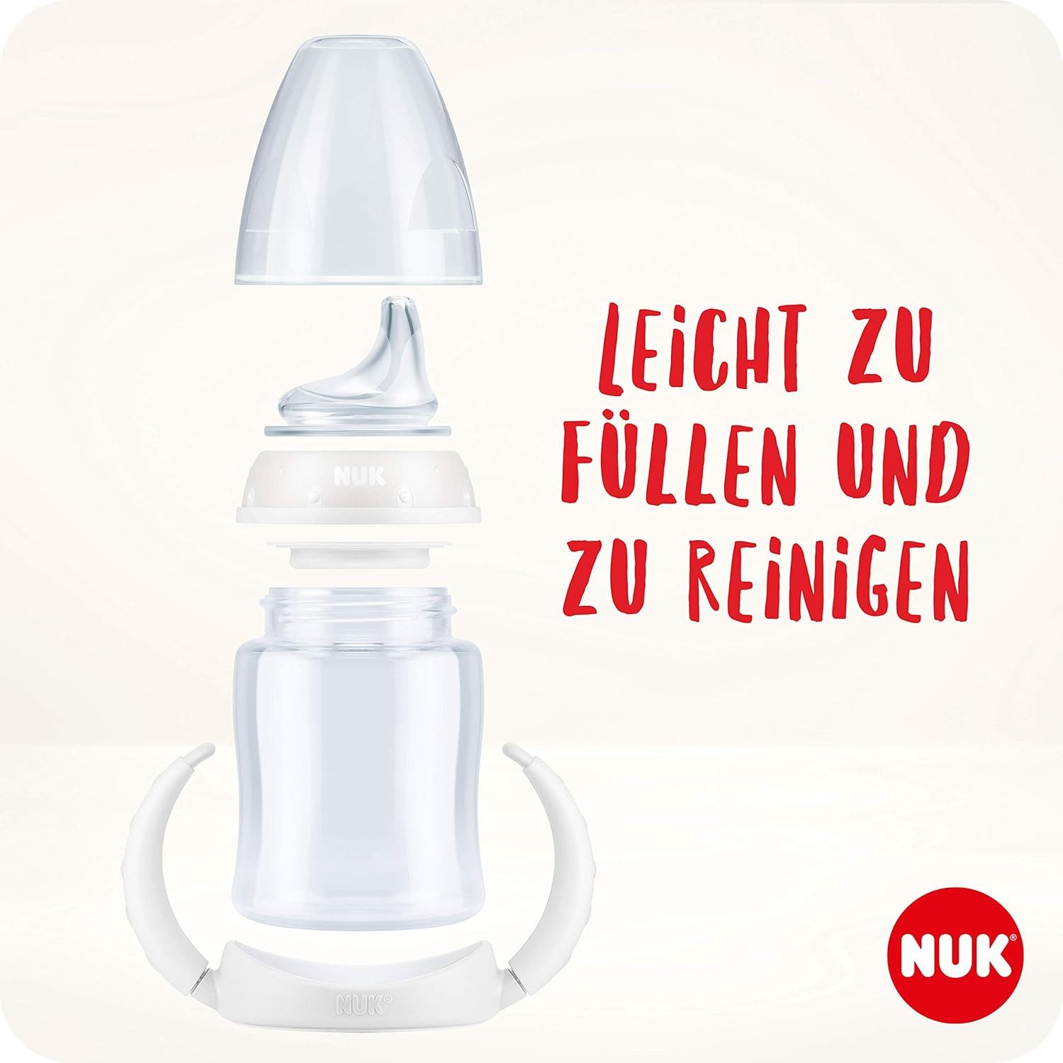 NUK Trinkflasche NUK Trinklernflasche 150ml – Fische-Motiv, leicht & sicher