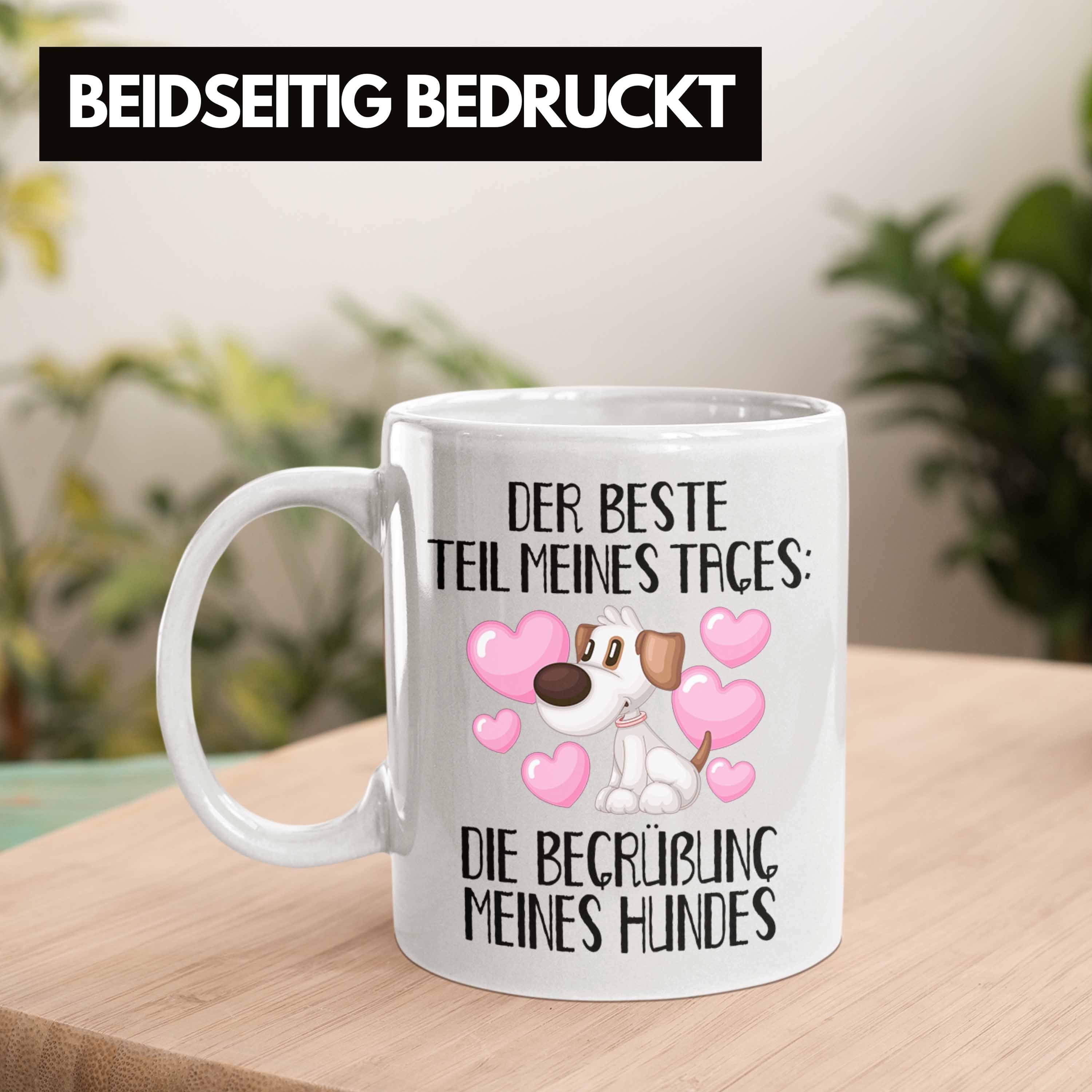 B Bester Des Teil Hundebesitzer Tasse Geschenk Kaffee-Becher Trendation Tages Tasse Die Weiss