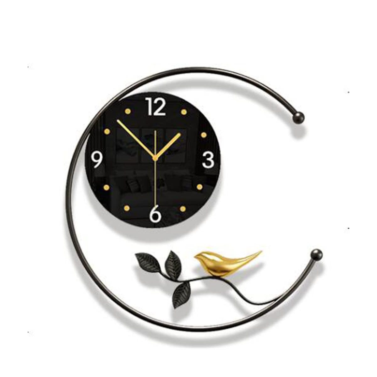 DOPWii Wanduhr Wanduhr,Moderne Einfache Heimdekoration,Leichte Luxusuhr,2 Größen