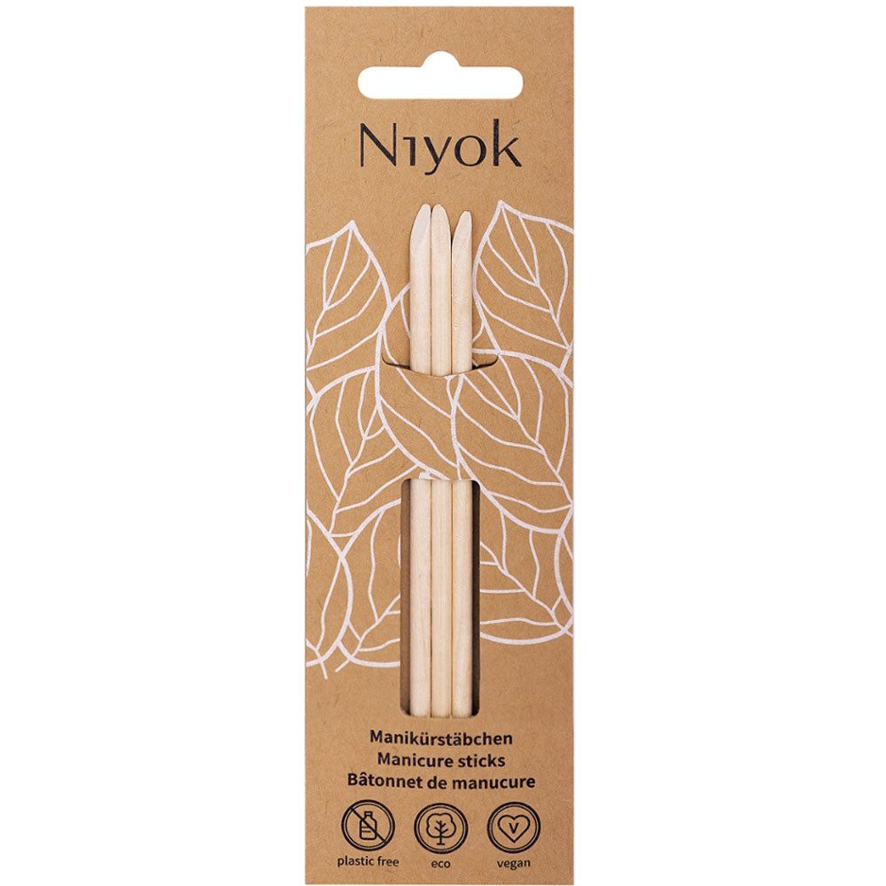 Niyok Nagelpflege-Set Manikürstäbchen aus Holz, Stk