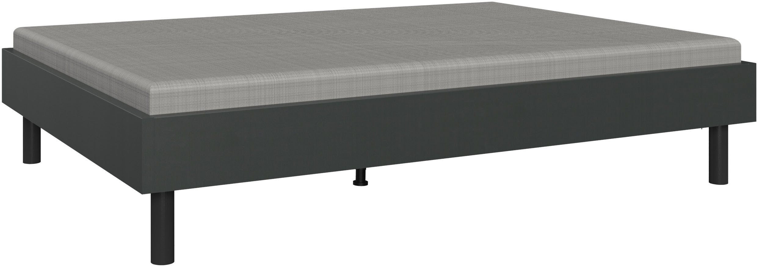 Wimex Bett Easy, große Auswahl an Größen und Farben, auch in Komforthöhe (Made in Germany), ohne Kopfteil, ideal unter Dachschrägen oder Fenster
