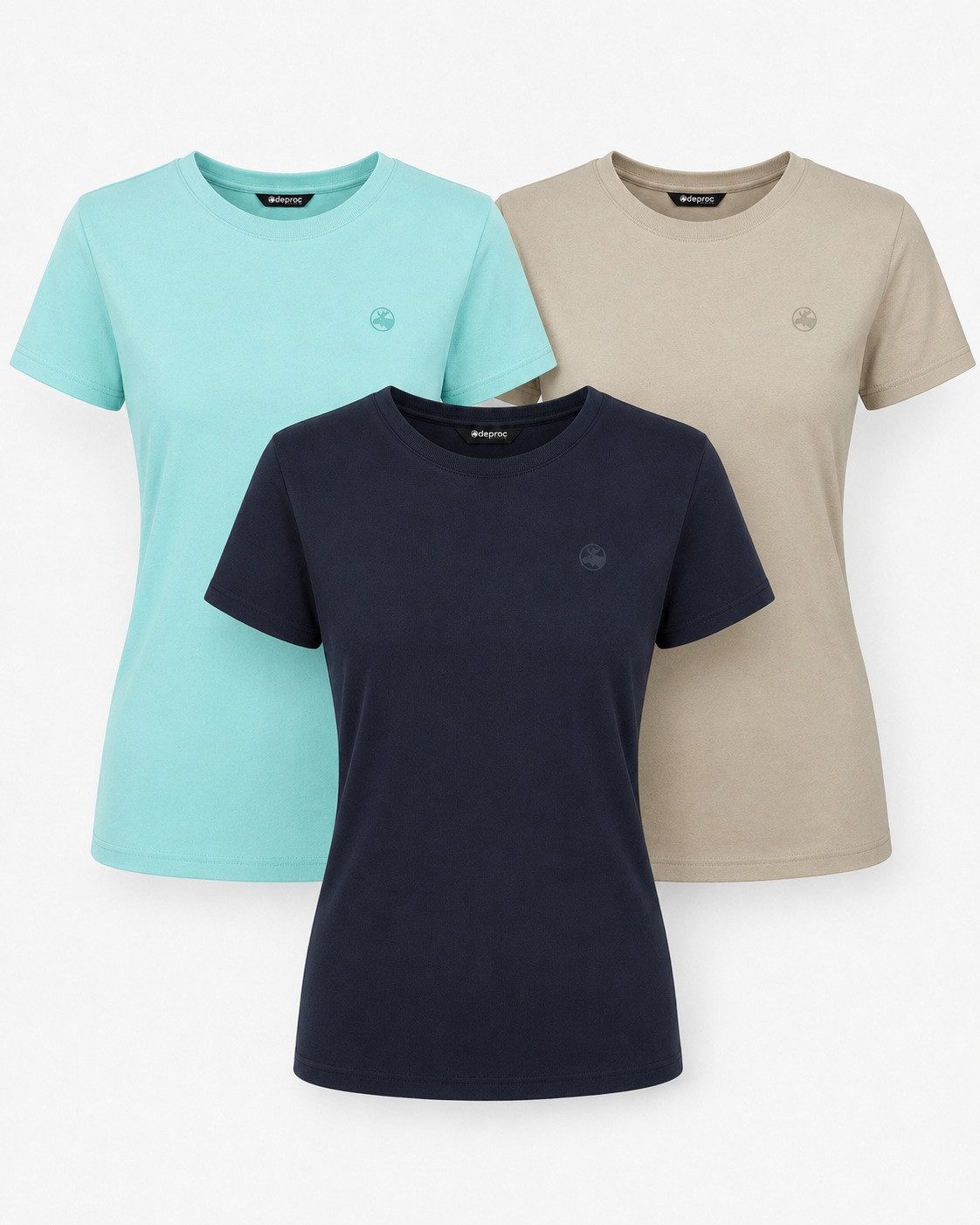 DEPROC Active T-Shirt LAGUN WMS 3er-Pack