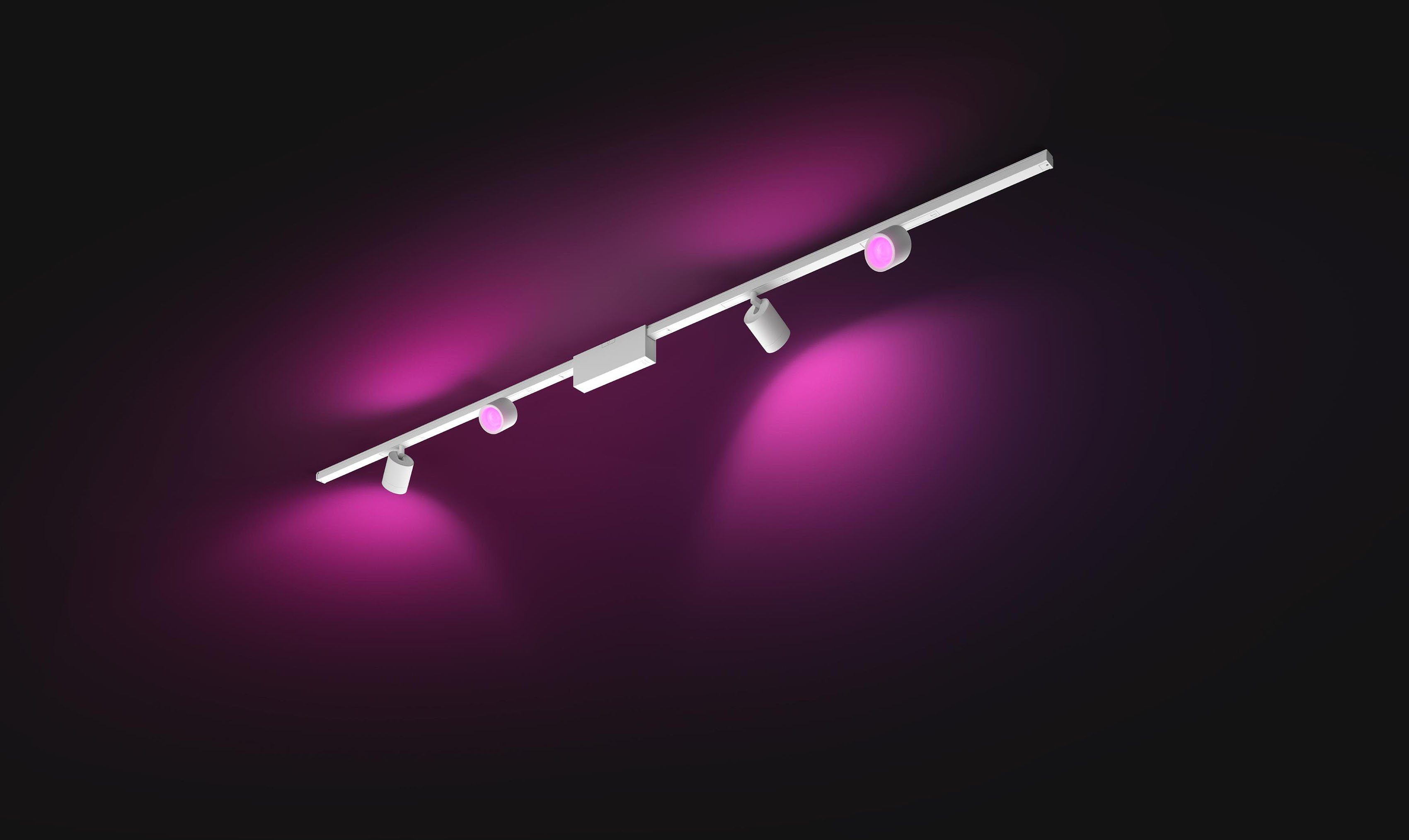 Philips Hue Schienensystem LED Farbwechsler, Deckenleuchte LED integriert, Perifo, fest Dimmer