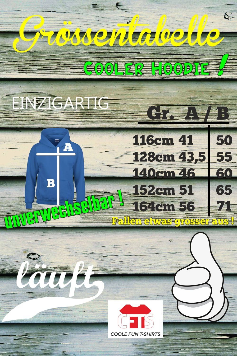 coole-fun-t-shirts Hoodie Dont Touch IT - SONST KLATSCH IT Hoodie Sweatshirt mit Kapuze Kanguruhtasche – Bild 2 von 2