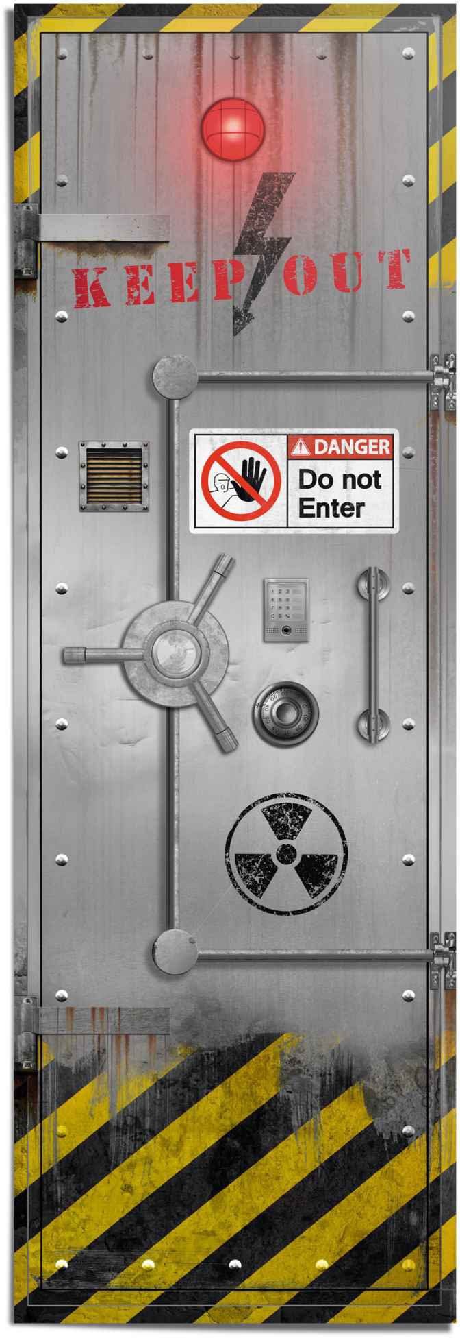 Reinders! Poster Tresortür Auf eigenes Risiko, (1 St)