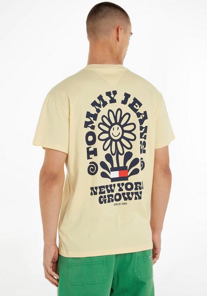 Tommy Jeans T-Shirt TJM HOMEGROWN PLANT TEE mit großem Print auf dem Rücken