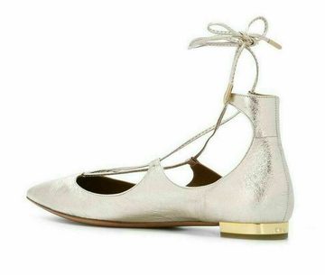 AQUAZURRA AQUAZZURA CHRISTY BALLERINAS POINTED-TOE FLATS PUMPS SHOES SCHUHE SAND Sneaker Ballerinas