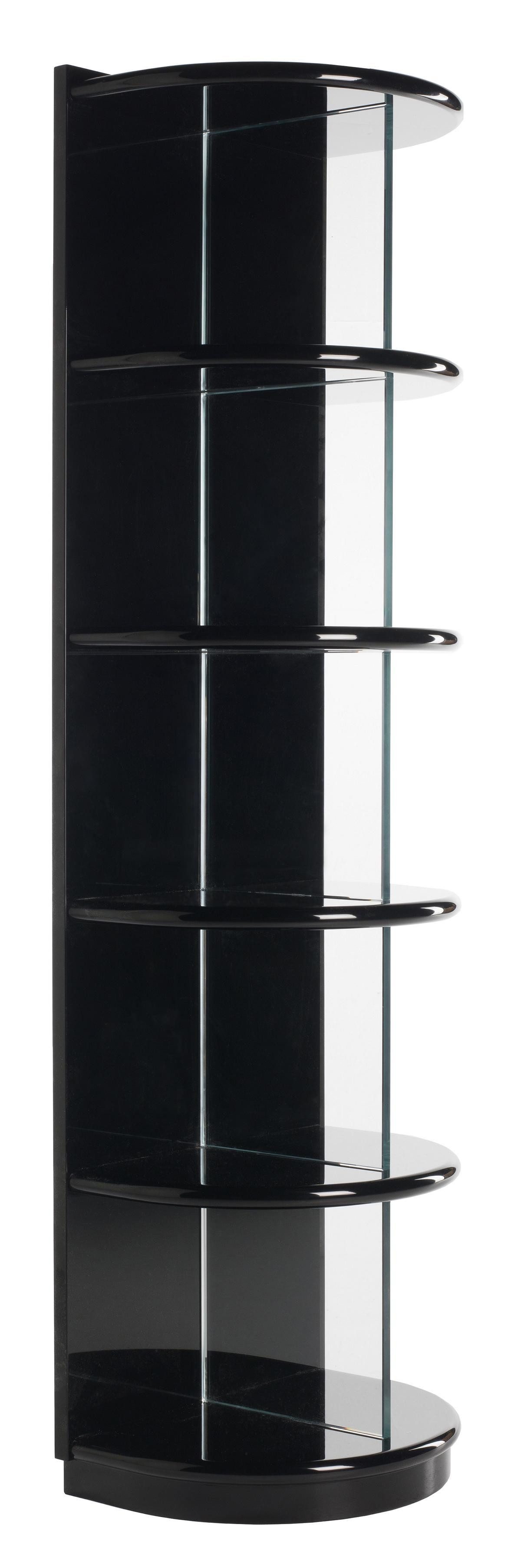 JVmoebel Regal Bücherregal Eck Regale Glas Schrank Design Italienische Wohnzimmer, Made in Europa