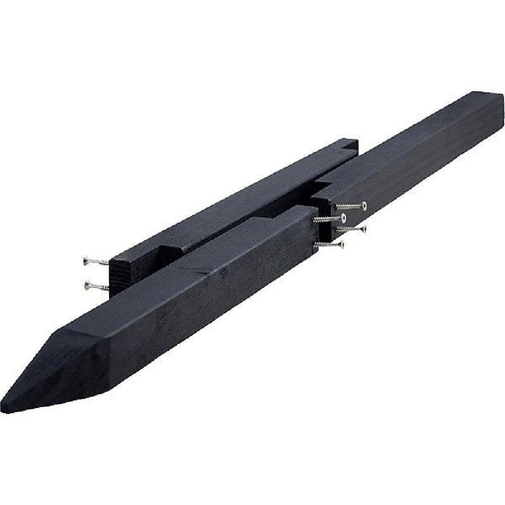 Wildlife Garden Vogelhaus Pfahl für Vogelhäuser Schwarz (3-teilig)