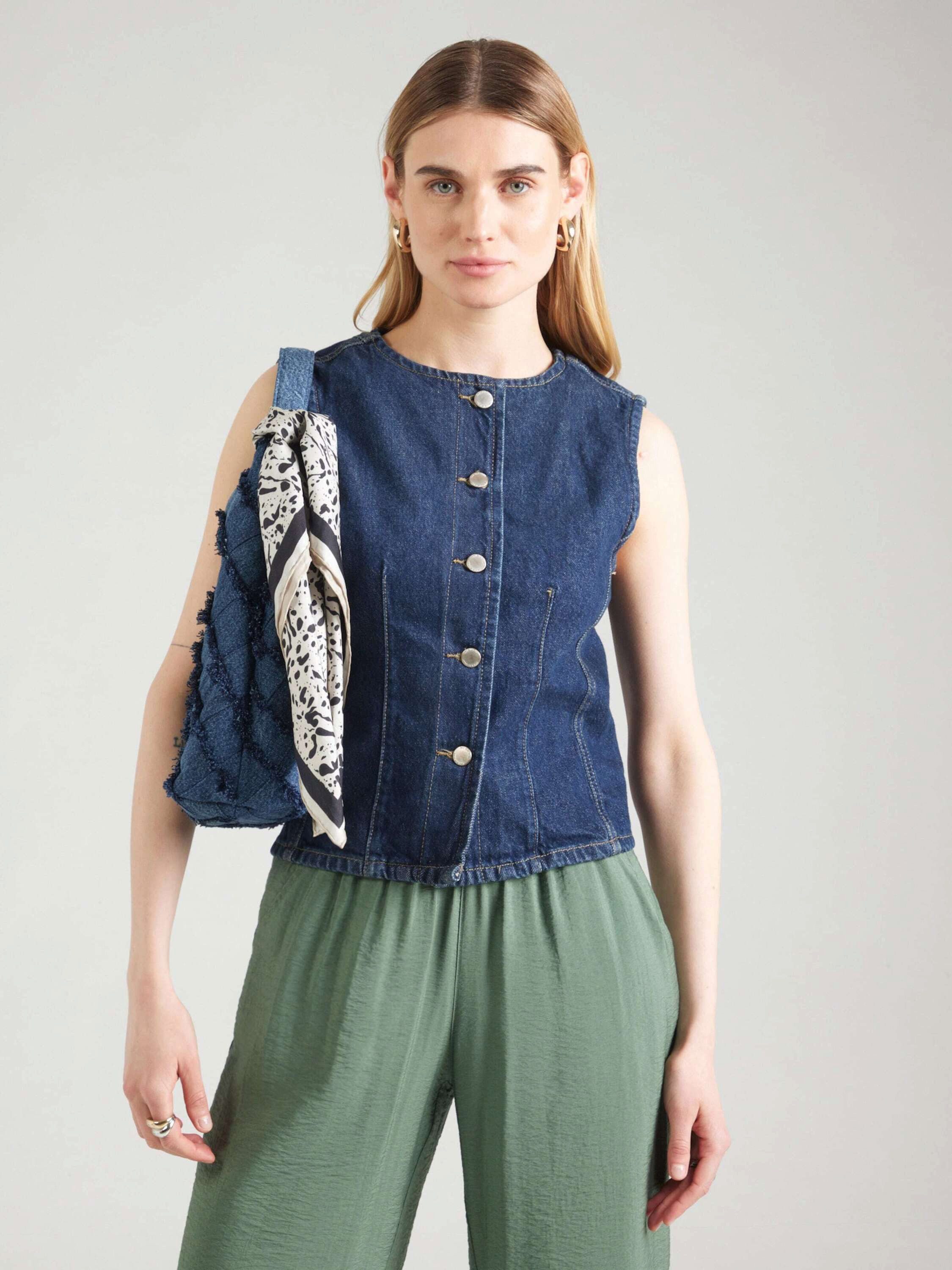 ONLY Jeansweste ONLAya (1-tlg) Plain/ohne Details