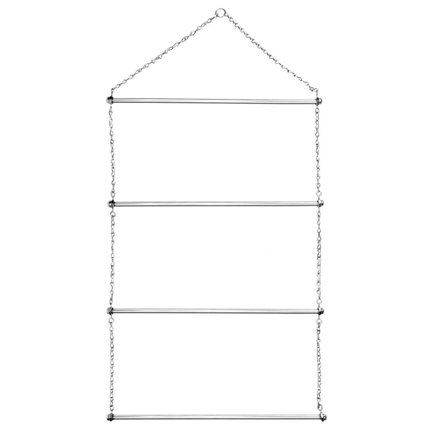LuxusKollektion Kleiderstange Deckenhalter 60cm Edelstahl 4-stufig (1 St)