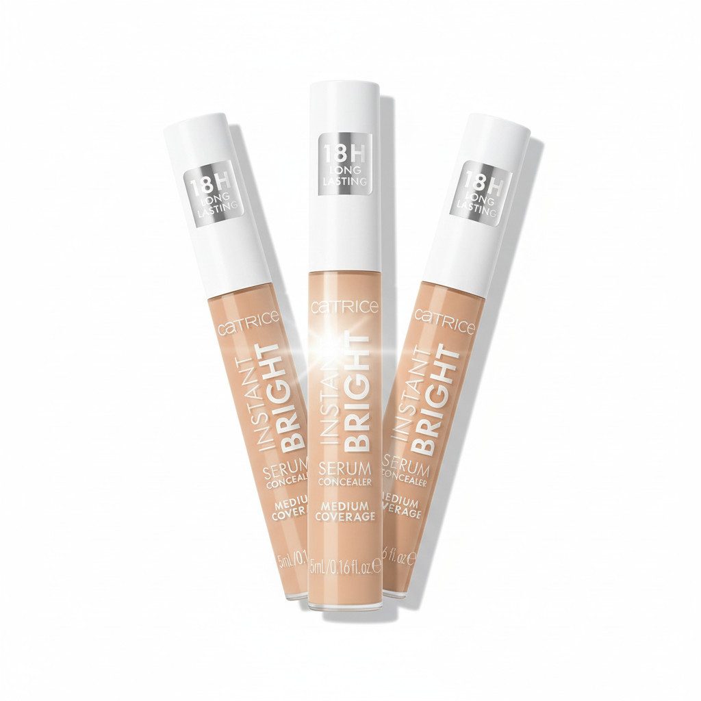Catrice Concealer INSTANT BRIGHT SERUM CONCEALER, 3-tlg., Langhaltend, mittlere Deckkraft, leichte Textur, spendet Feuchtigkeit.