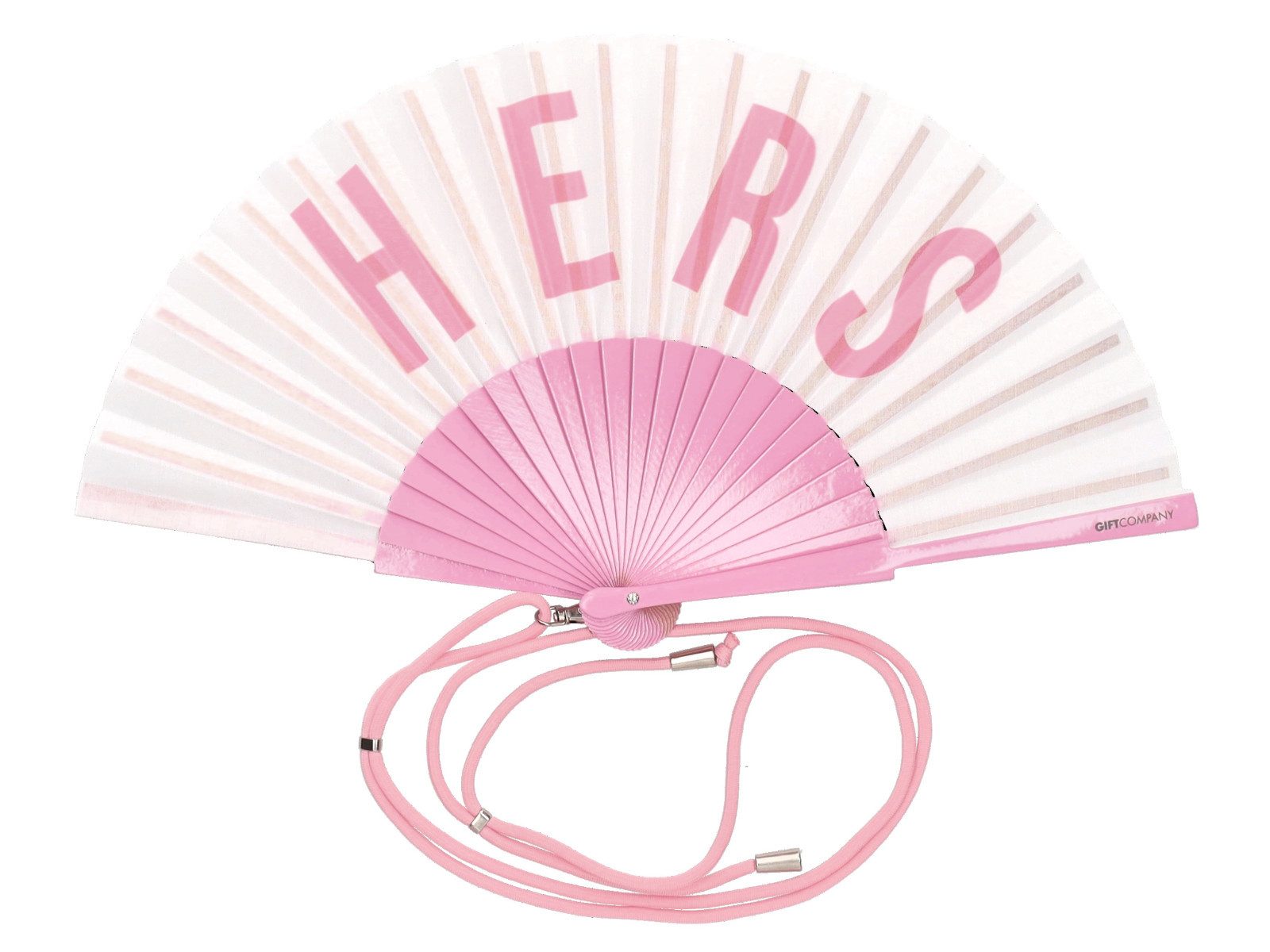 Giftcompany Dekoobjekt Fififan Fächer Hers weiß/rosa 23cm