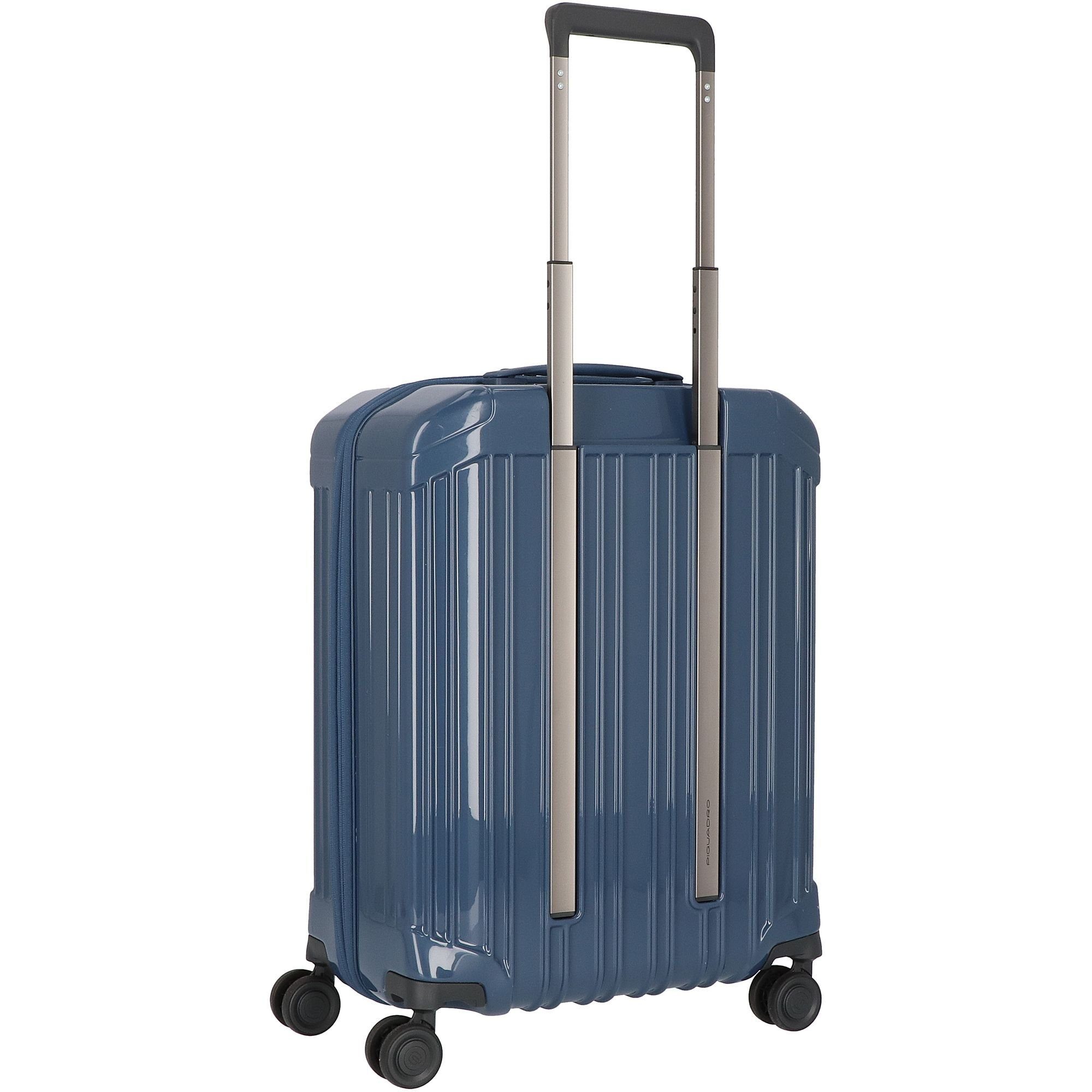 Piquadro Handgepäck-Trolley PQ-Light, 4 Rollen, blue Polycarbonat