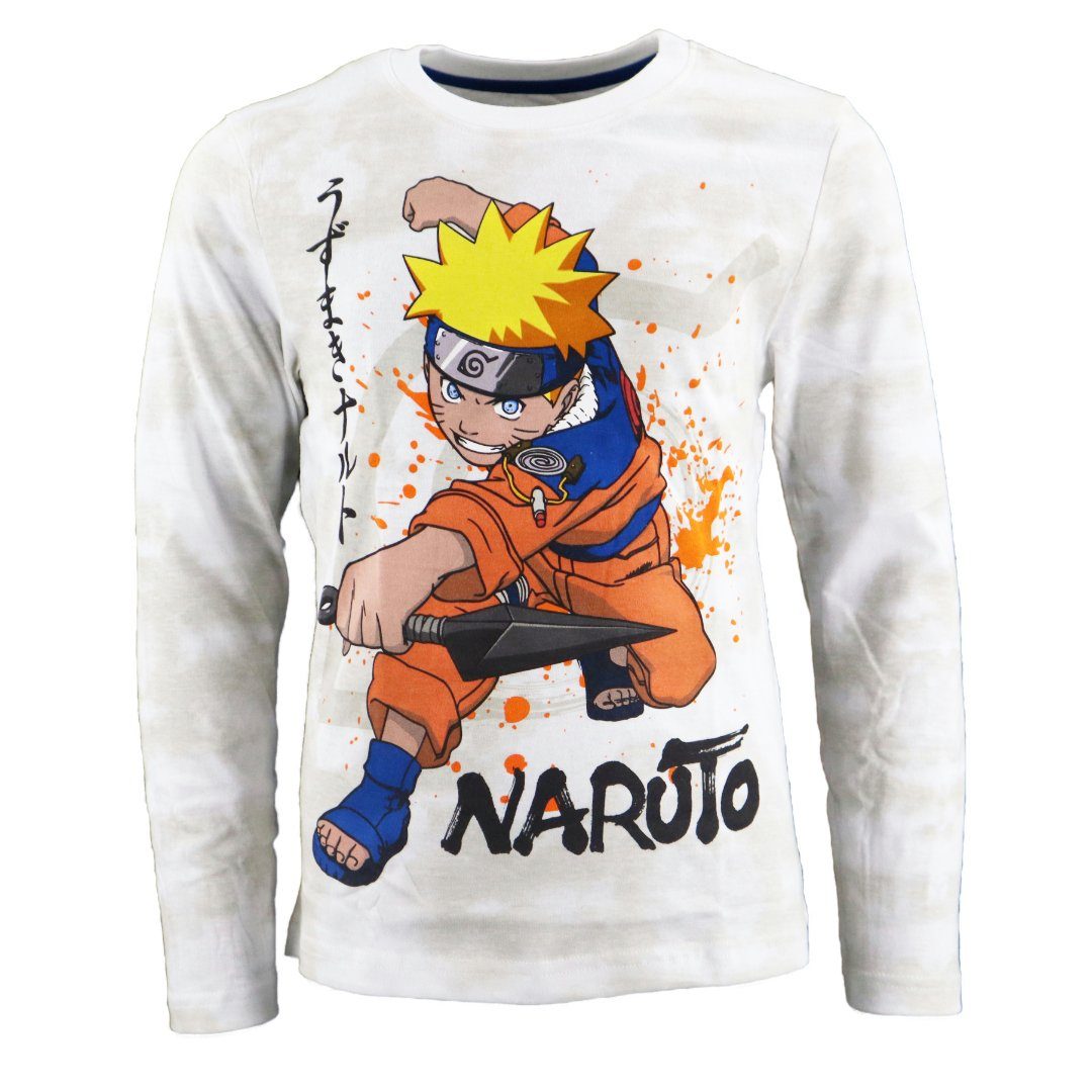 Naruto Schlafanzug Anime Naruto Shippuden 164, bis 100% Blau Baumwolle Langarm Jungen Pyjama Gr. 134