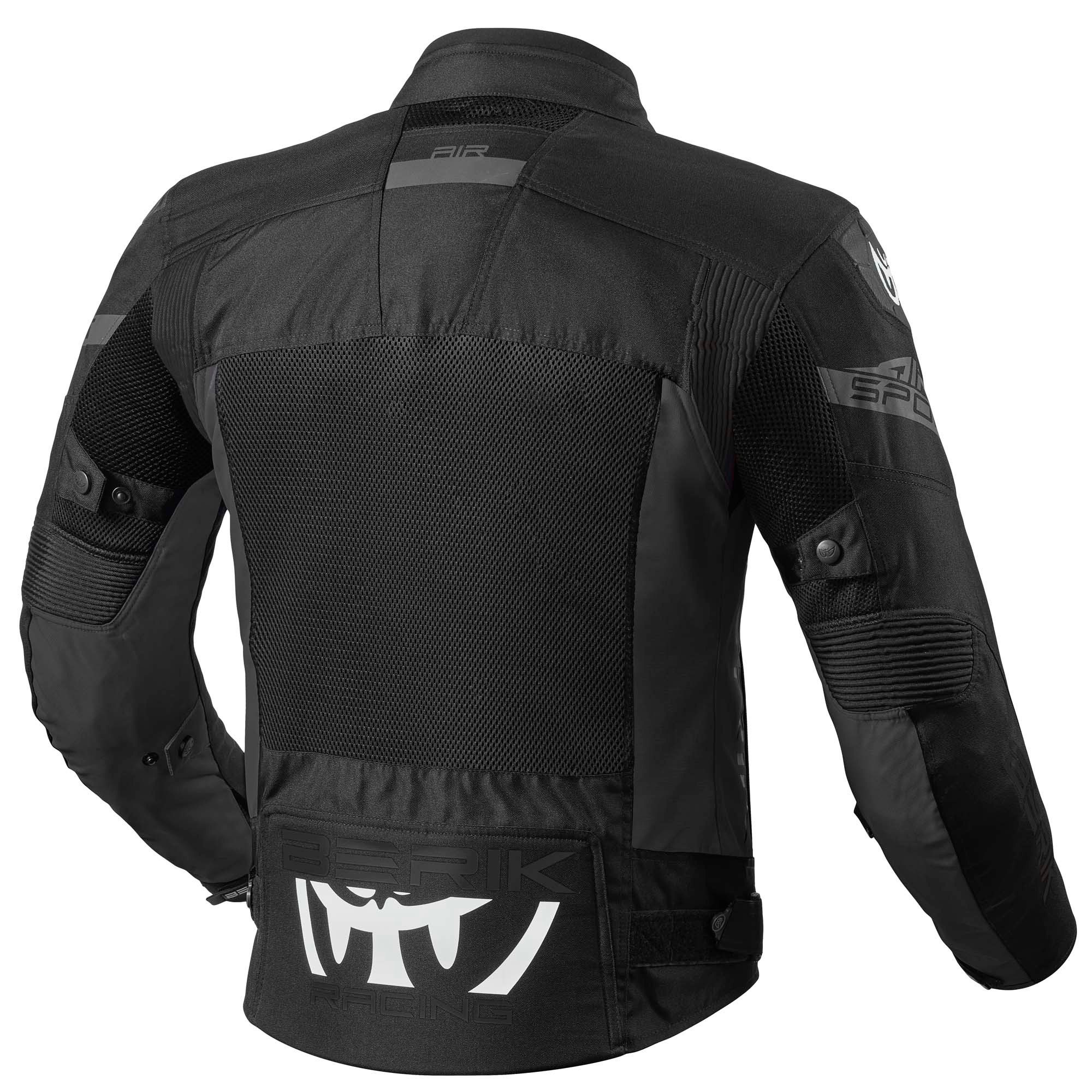 Berik Motorradjacke X-Speed 2 Motorrad Textiljacke Verbindungsreißverschluss,Ellenbogenprotektoren enthalten,herausn – Bild 2 von 5