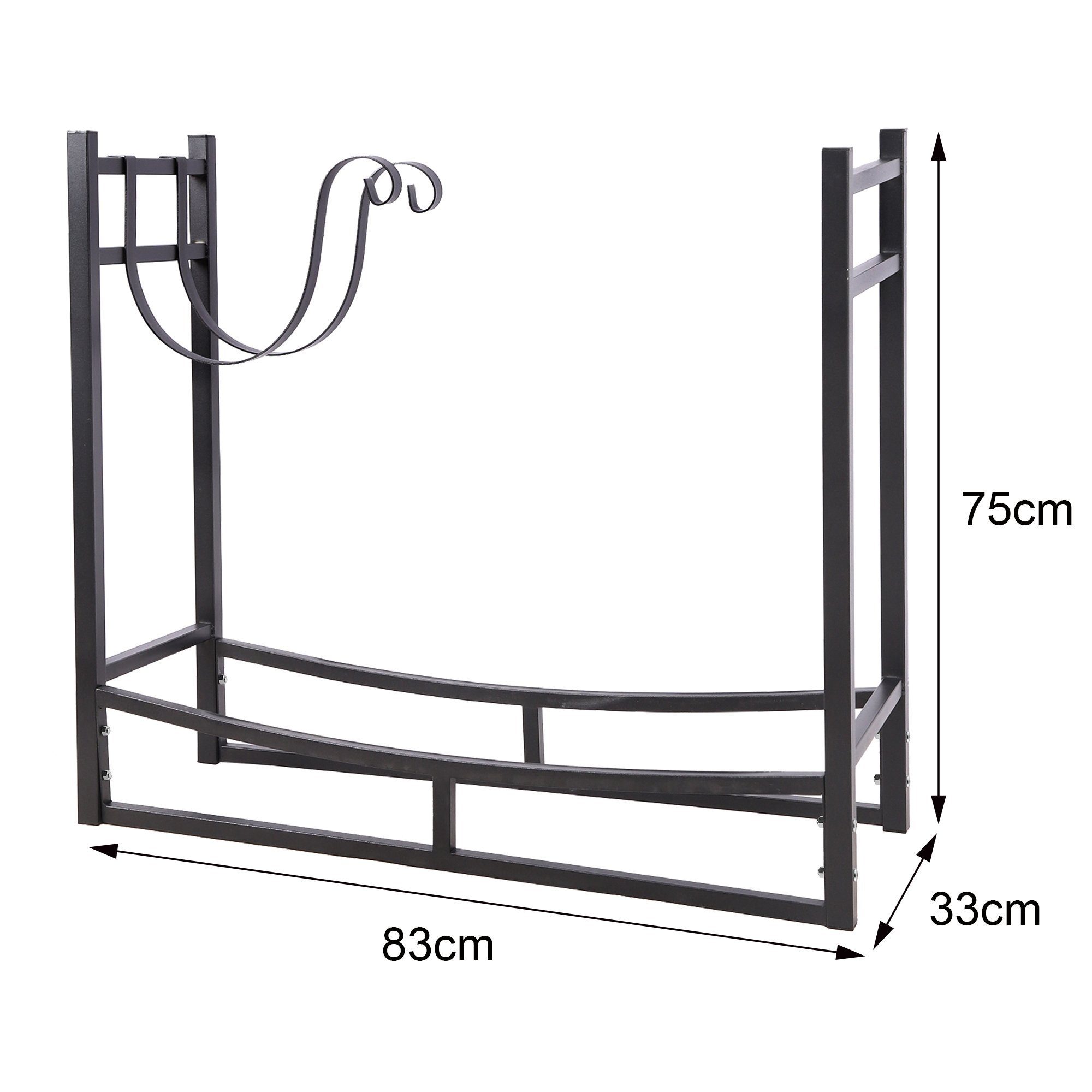 tools Kaminholzregal security Kaminholzregal 83x33x75cm Brennholzregal SCHMIDT