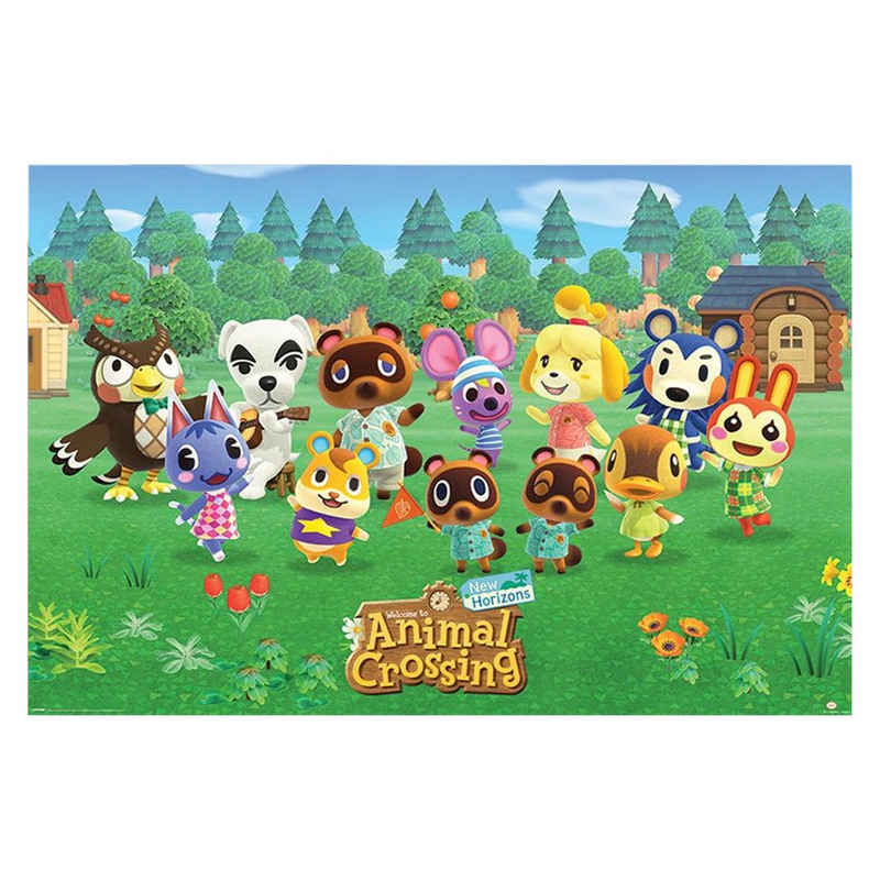 PYRAMID Poster Animal Crossing Lineup New Horizons, Animal Crossing