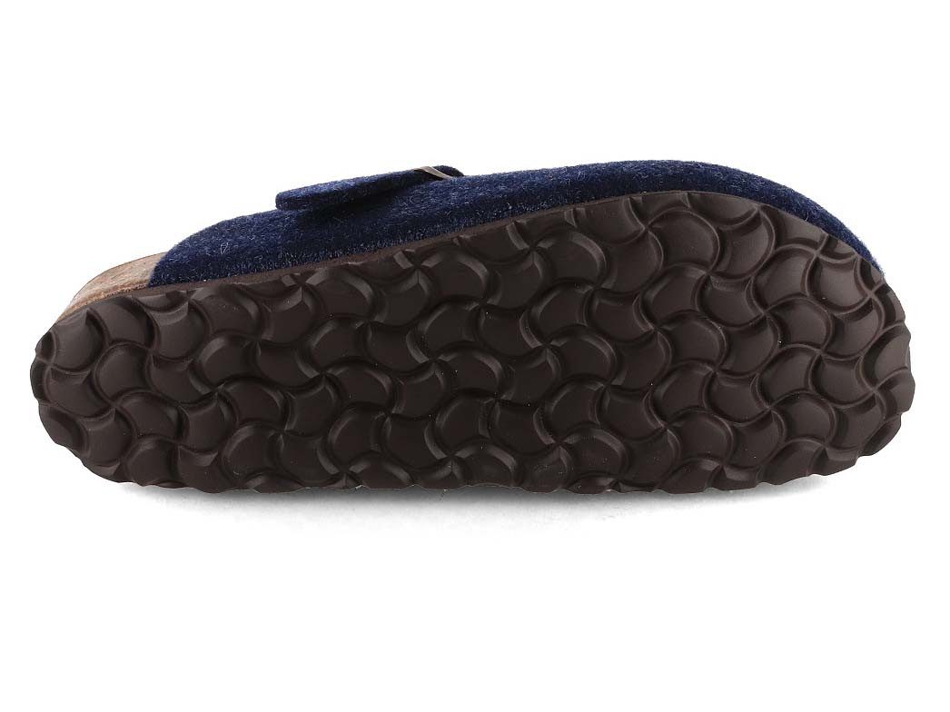 Tuffeln Clogs Filzpantoffeln Feierabend Pantoletten mit Schnalle Hausschuh mit Korkfußbett