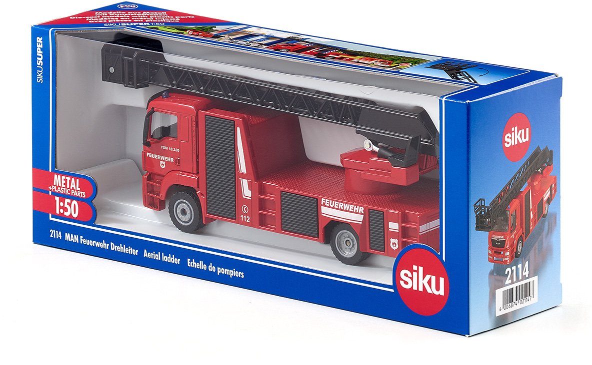 Siku Spielzeug-Feuerwehr SIKU Super, MAN Feuerwehr Drehleiter (2114) günstig online kaufen