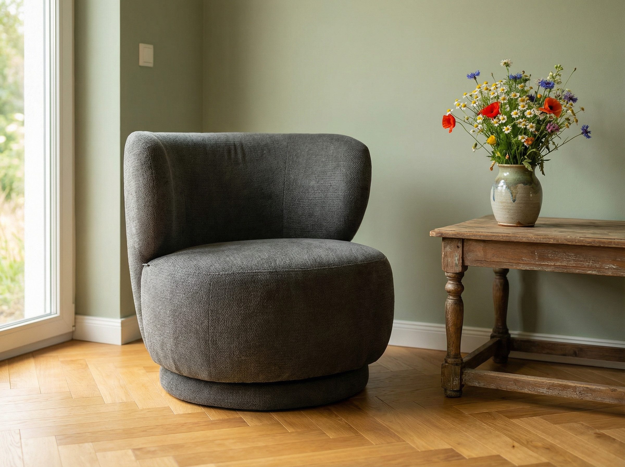 Home affaire Drehsessel ANNELIN, Loungesessel, Clubsessel, 360° drehbar, St günstig online kaufen