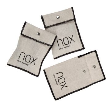 NOX Armband Leder schwarz Edelstahl matt