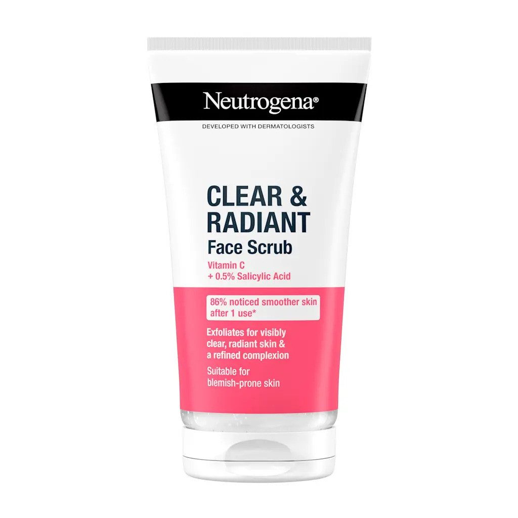 Neutrogena Gesichtspeeling Neutrogena Clear & Radiant Tägliches Gesichtspeeling Vitamin C & Pink