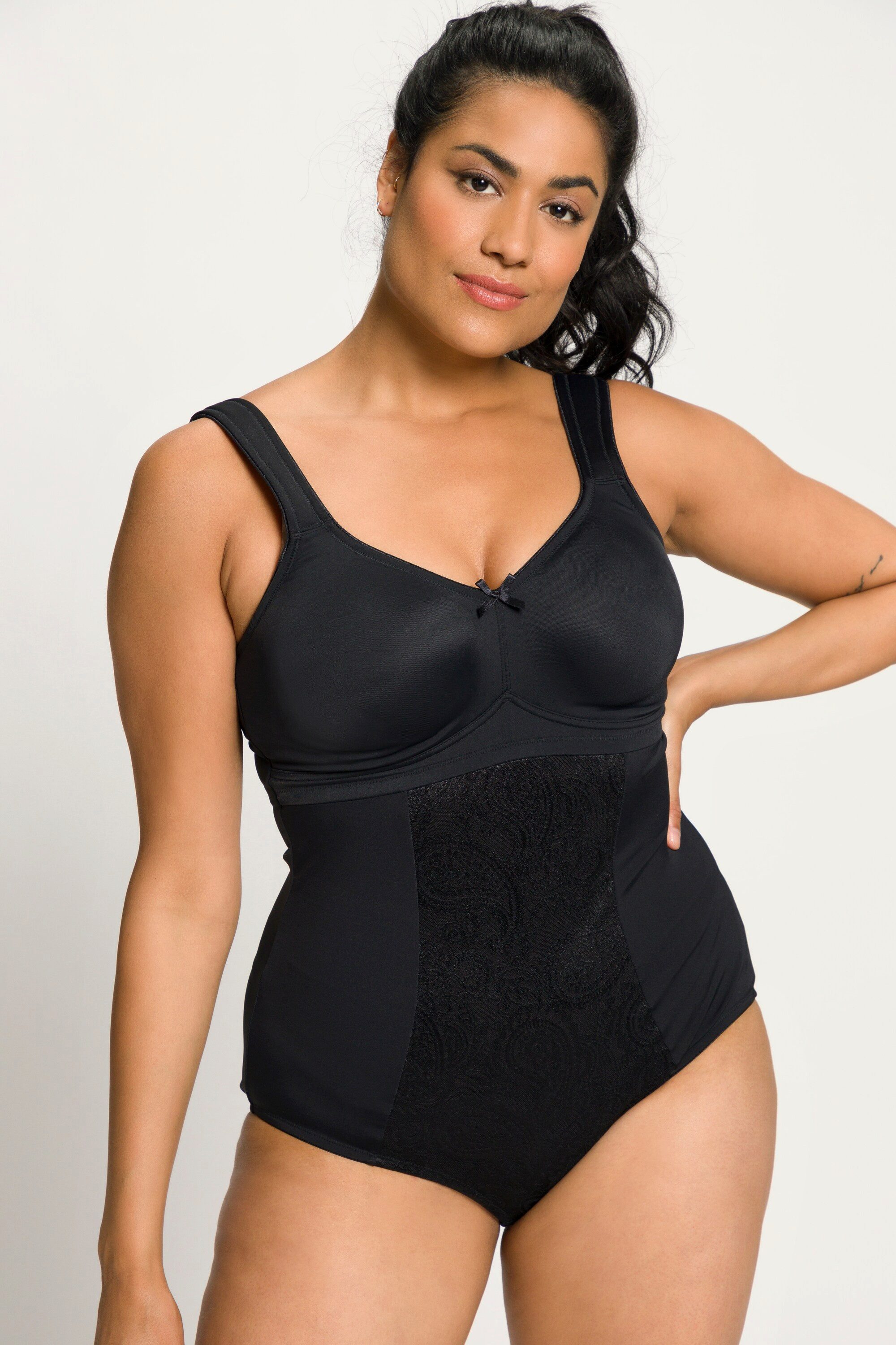 Ulla Popken Body Shaping-Body Spitze bügellos Träger verstellbar