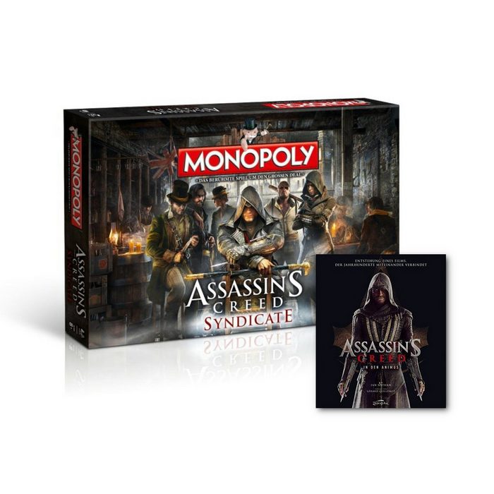 Winning Moves Spiel Brettspiel Monopoly Assassin's Creed Syndicate + Buch »In den Animus«
